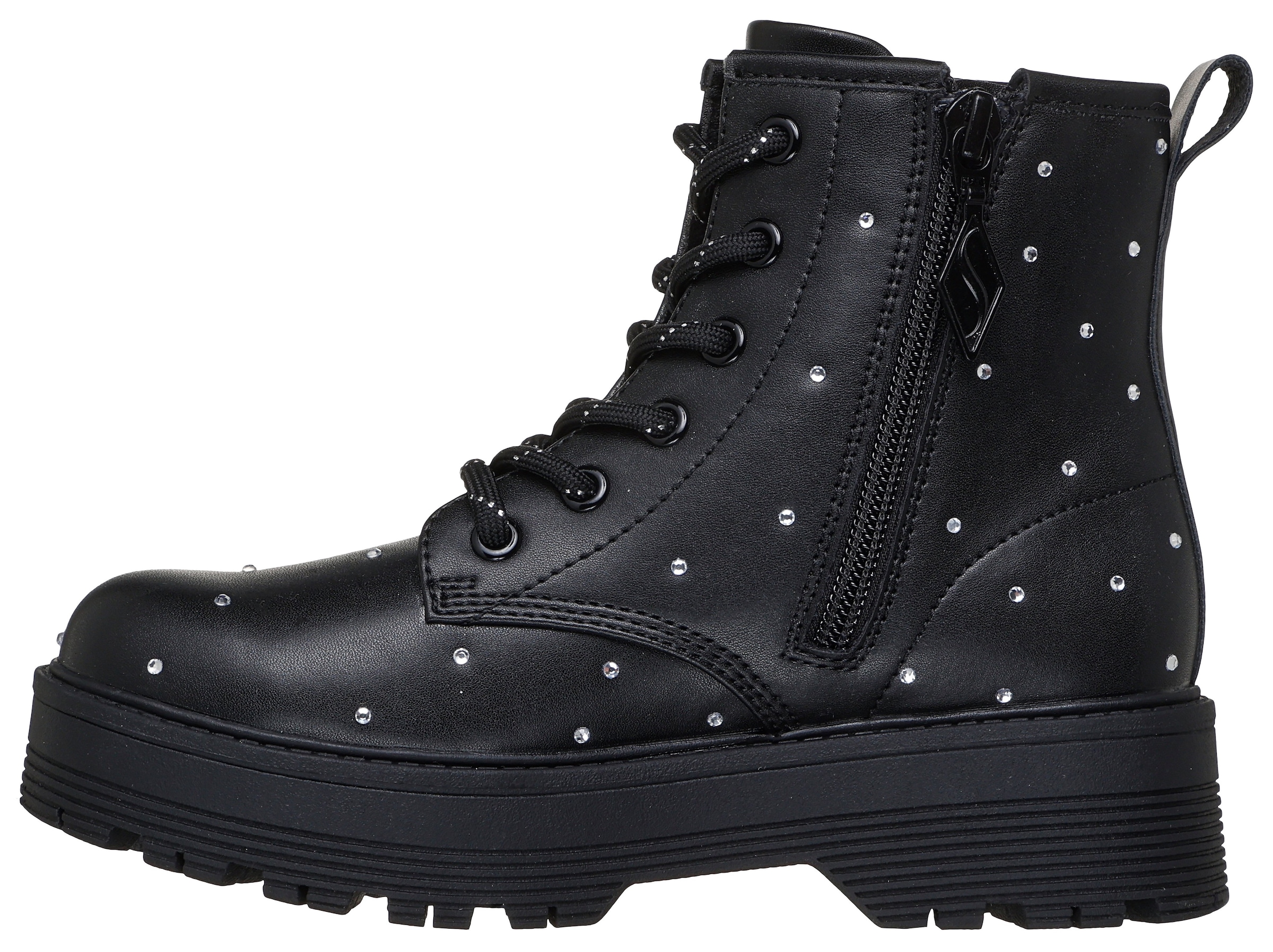 Skechers Schnürstiefel »GRAVLEN HI«, Boots mit Nieten, Größenschablone zum Download