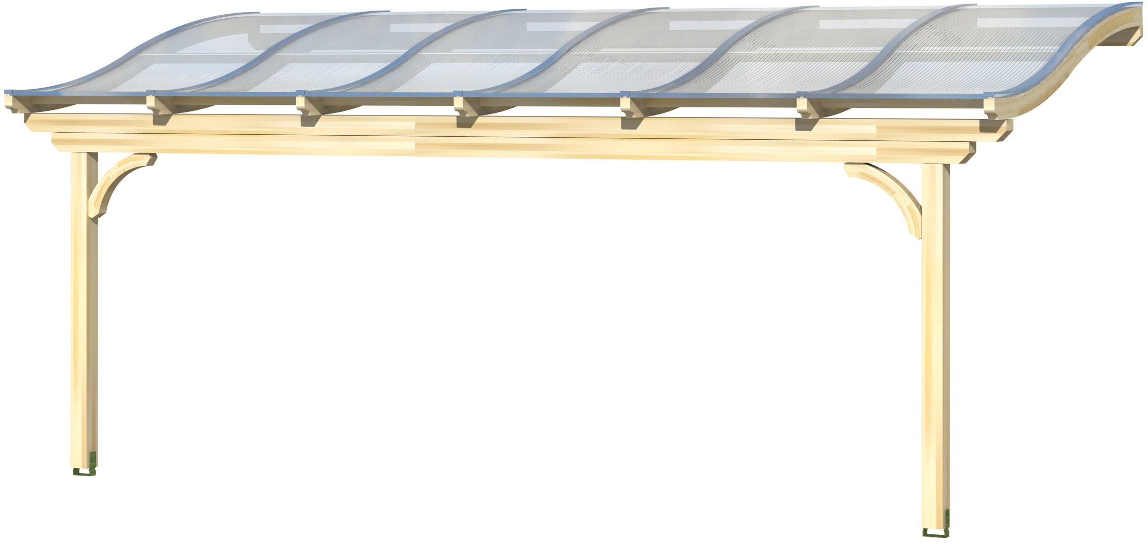 SKANHOLZ Terrassendach »Verona« Leimholz Eiche hell