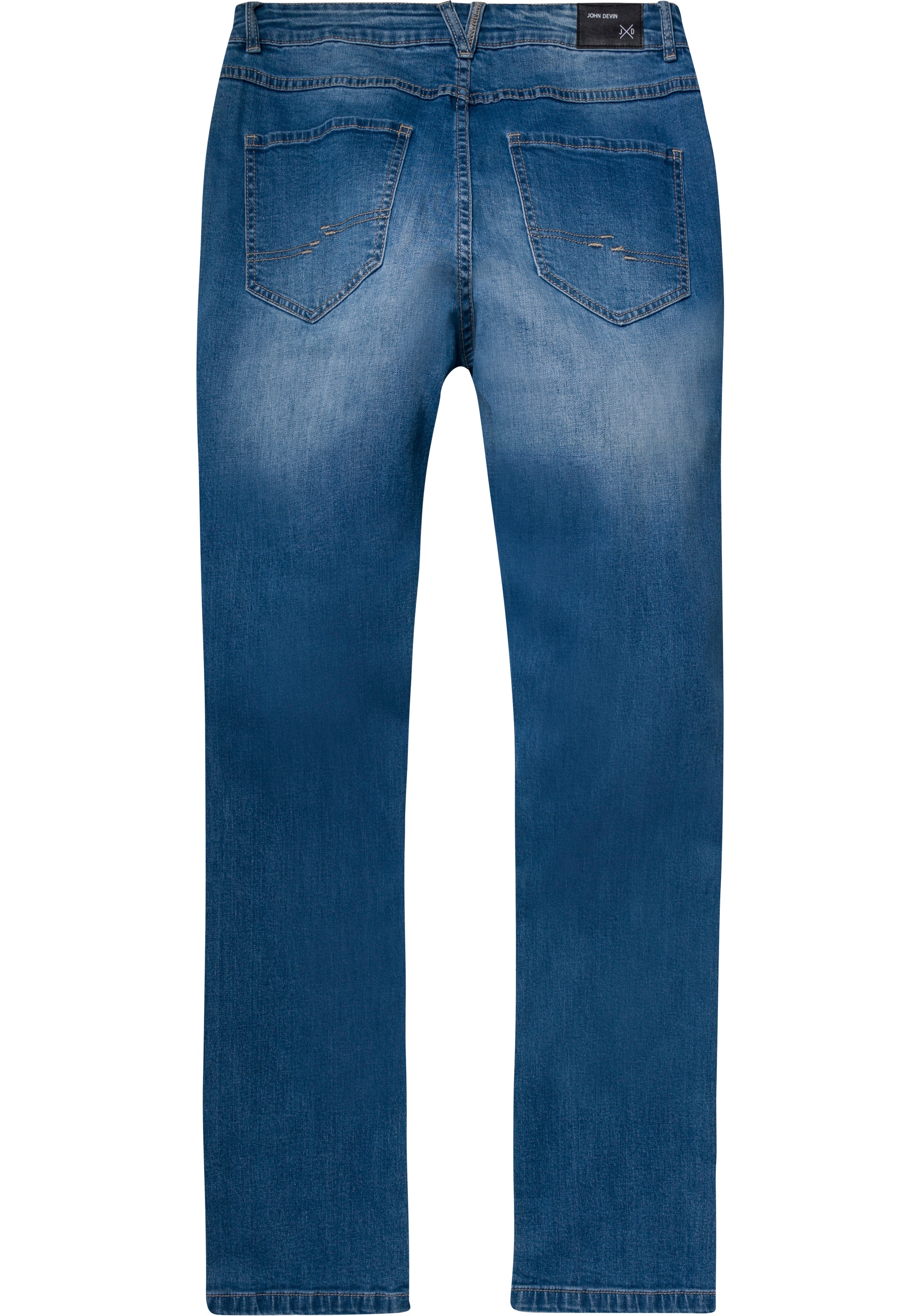 John Devin Slim-fit-Jeans, mit Knopfleiste