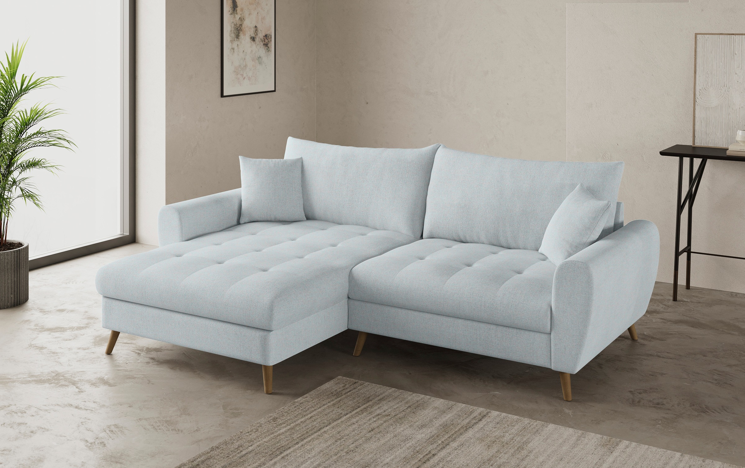 Mr. Couch Ecksofa »Blackburn II, L-Form«, Mit Kaltschaumpolsterung bis 140 kg belastbar