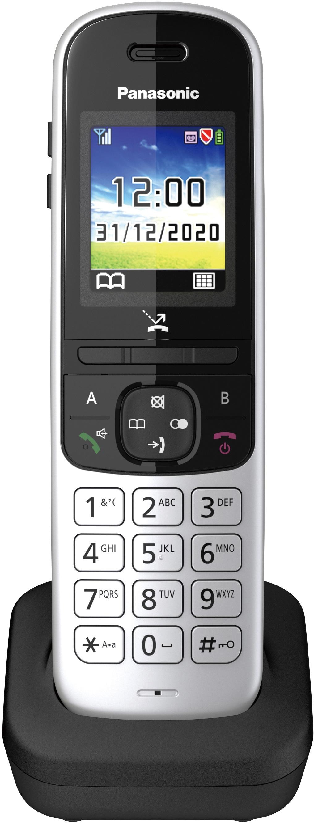 Panasonic Schnurloses DECT-Telefon »KX-TGH723 Trio«, (Mobilteile: 3), mit Anrufbeantworter
