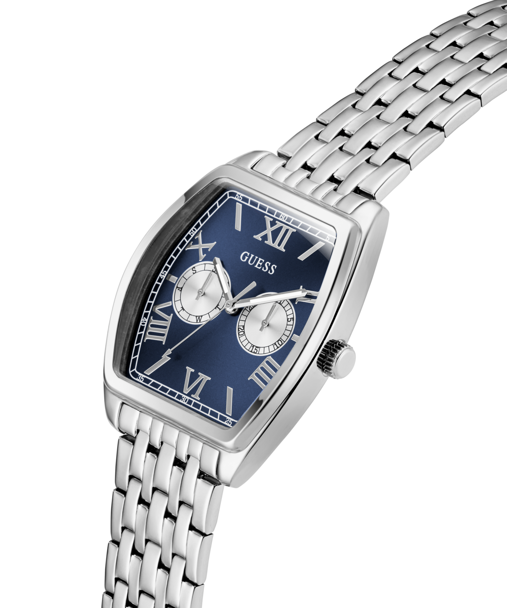 Guess Multifunktionsuhr »GABRIEL«, Quarzuhr, Armbanduhr, Herrenuhr, Edelstahlarmband, Datum