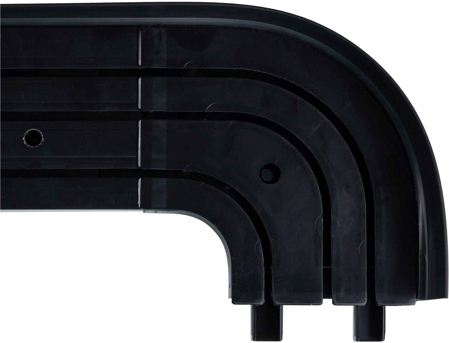 SN DECO GROUP Vorhangschiene »SH3«, 3 läufig-läufig, Fixmaß, Set 3-läufig, inkl. Rundbögen, Blende 7,5 cm, vorgebohrt, Innenlauf