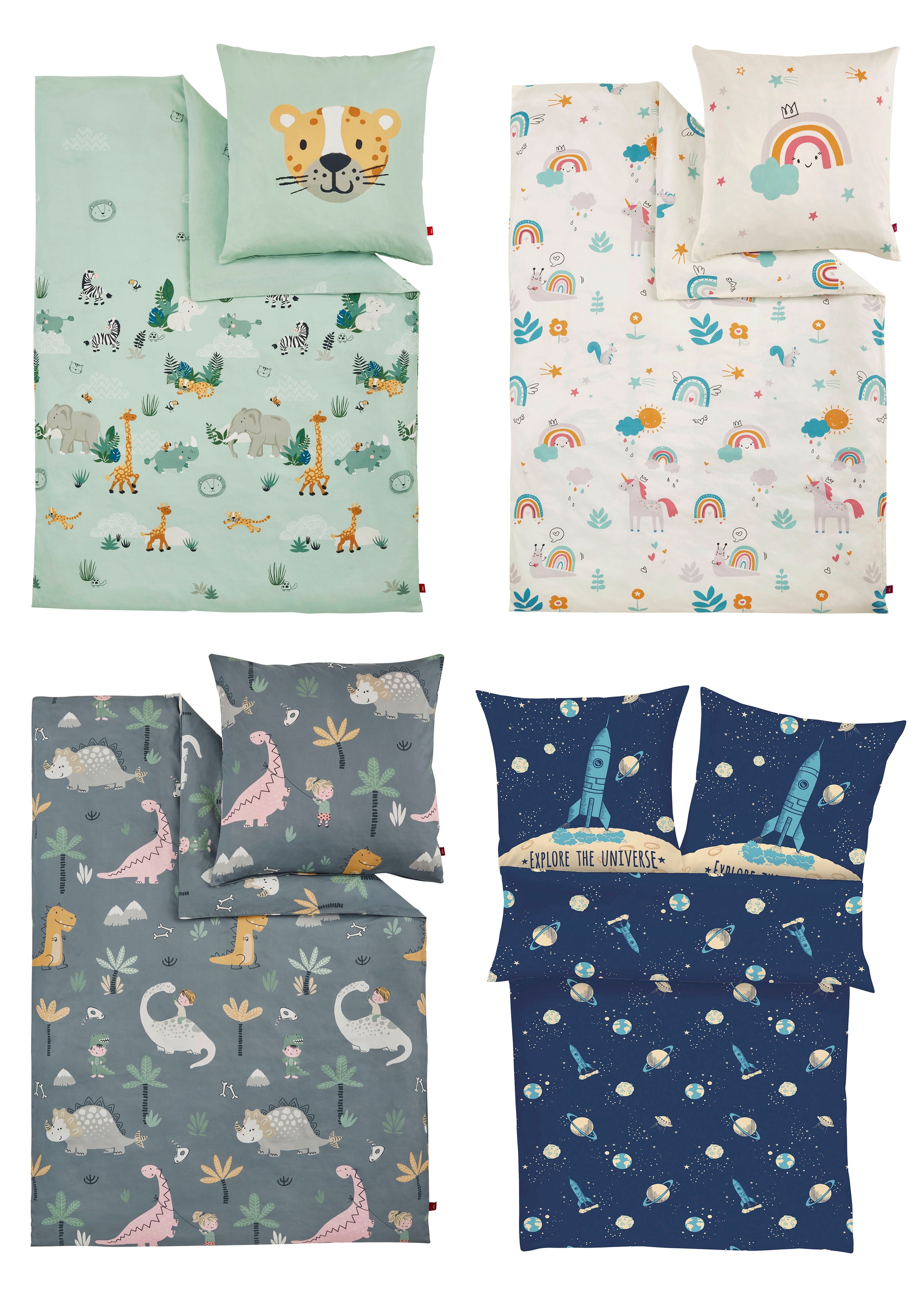 s.Oliver Kinderbettwäsche »Satinbettwäsche s.Oliver Junior« 2 Stk. tlg. in günstig online kaufen