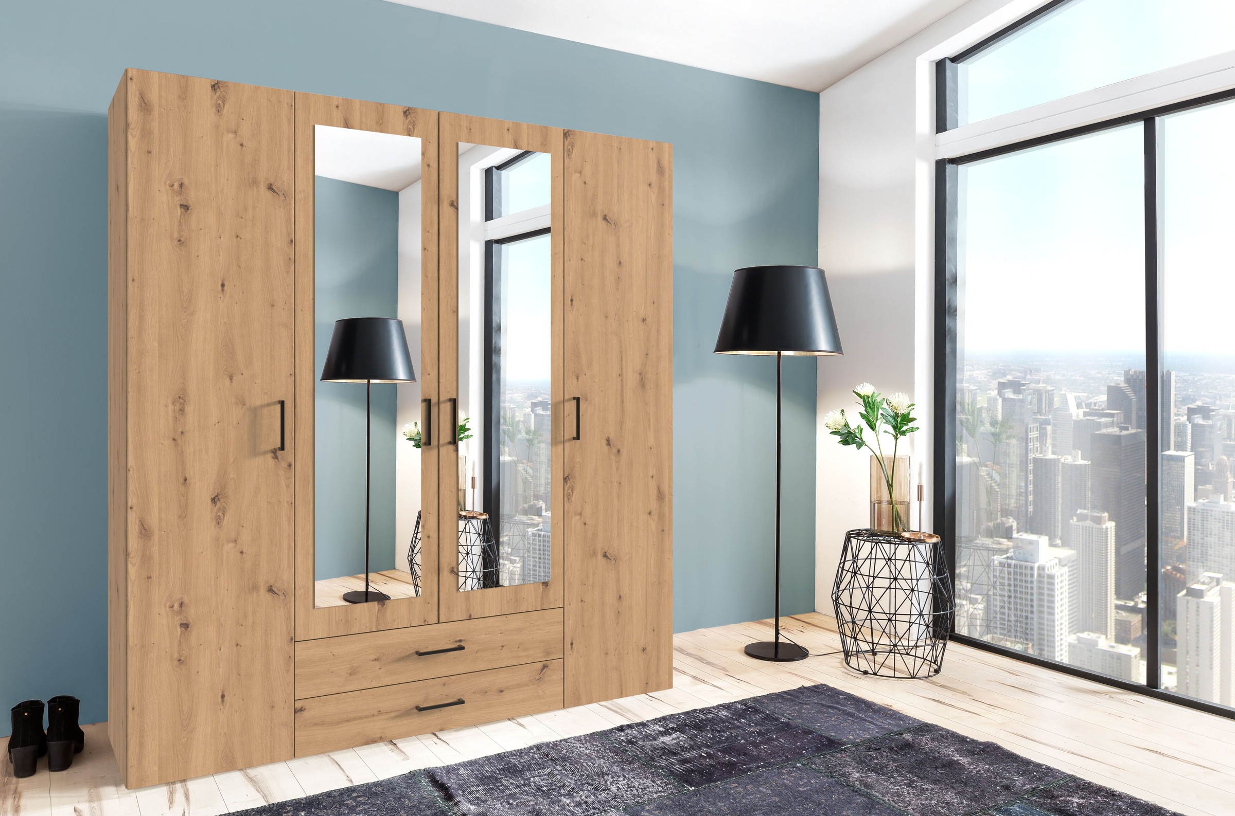 Wimex Drehtürenschrank »Mugano, 135 oder 180cm breit, 208 oder 236cm hoch, günstig online kaufen