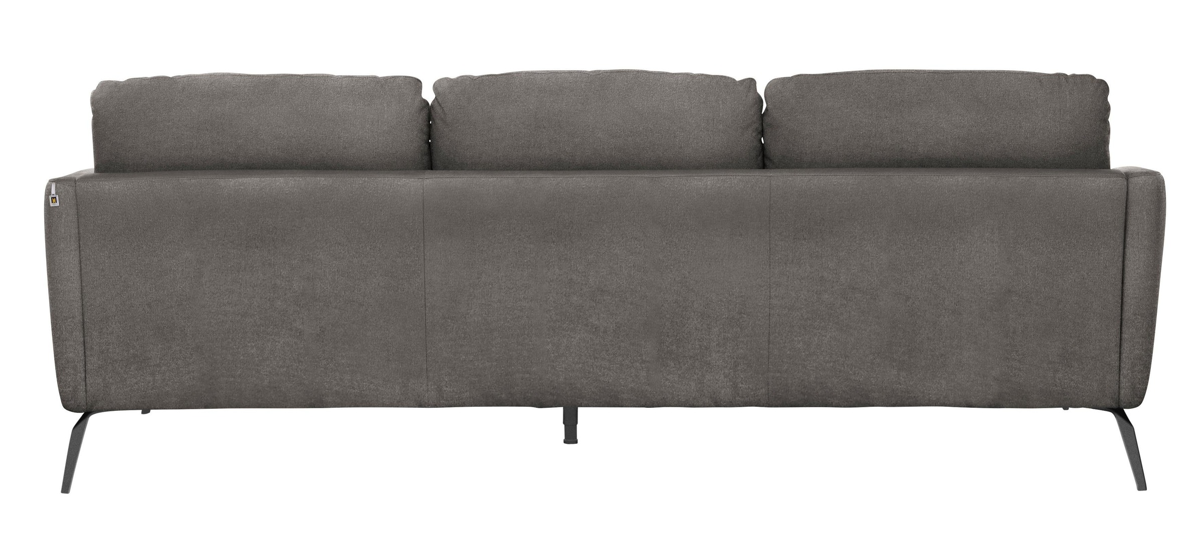 W.SCHILLIG Big-Sofa »softy«, mit dekorativer Heftung im Sitz, Füße schwarz pulverbeschichtet