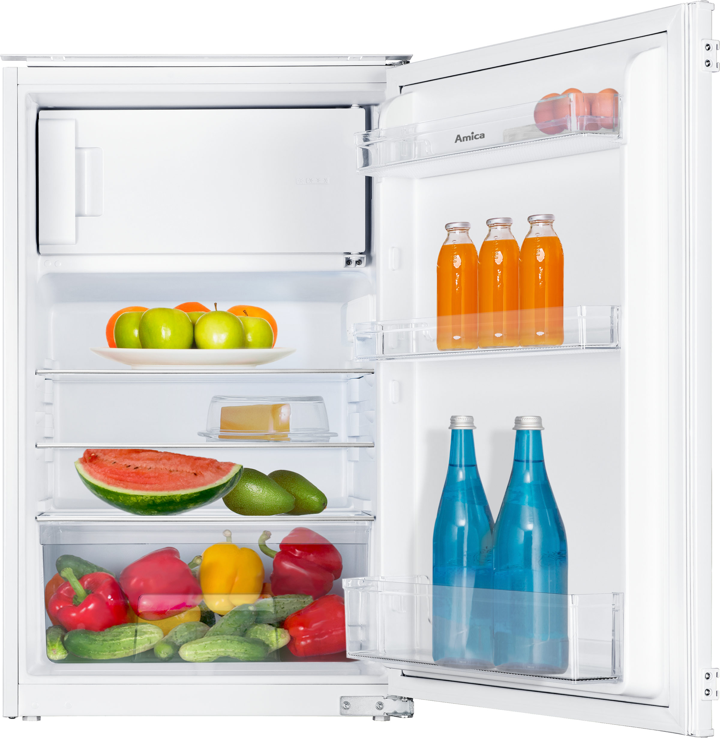 Amica Einbaukühlschrank »EKSS 361 915« 87,1 cm hoch 54 cm breit Schlepptür- günstig online kaufen