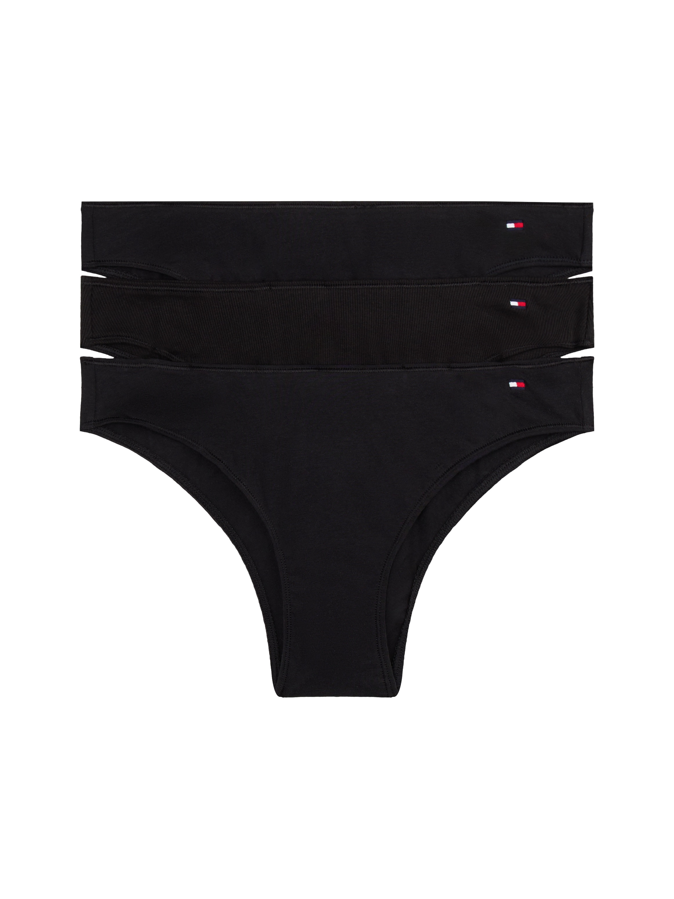 Tommy Hilfiger Underwear Brasilslip »3 PACK DIPPED BRAZILIAN«, (Packung, 3 St., 3er), mit gerippter Struktur, Logo