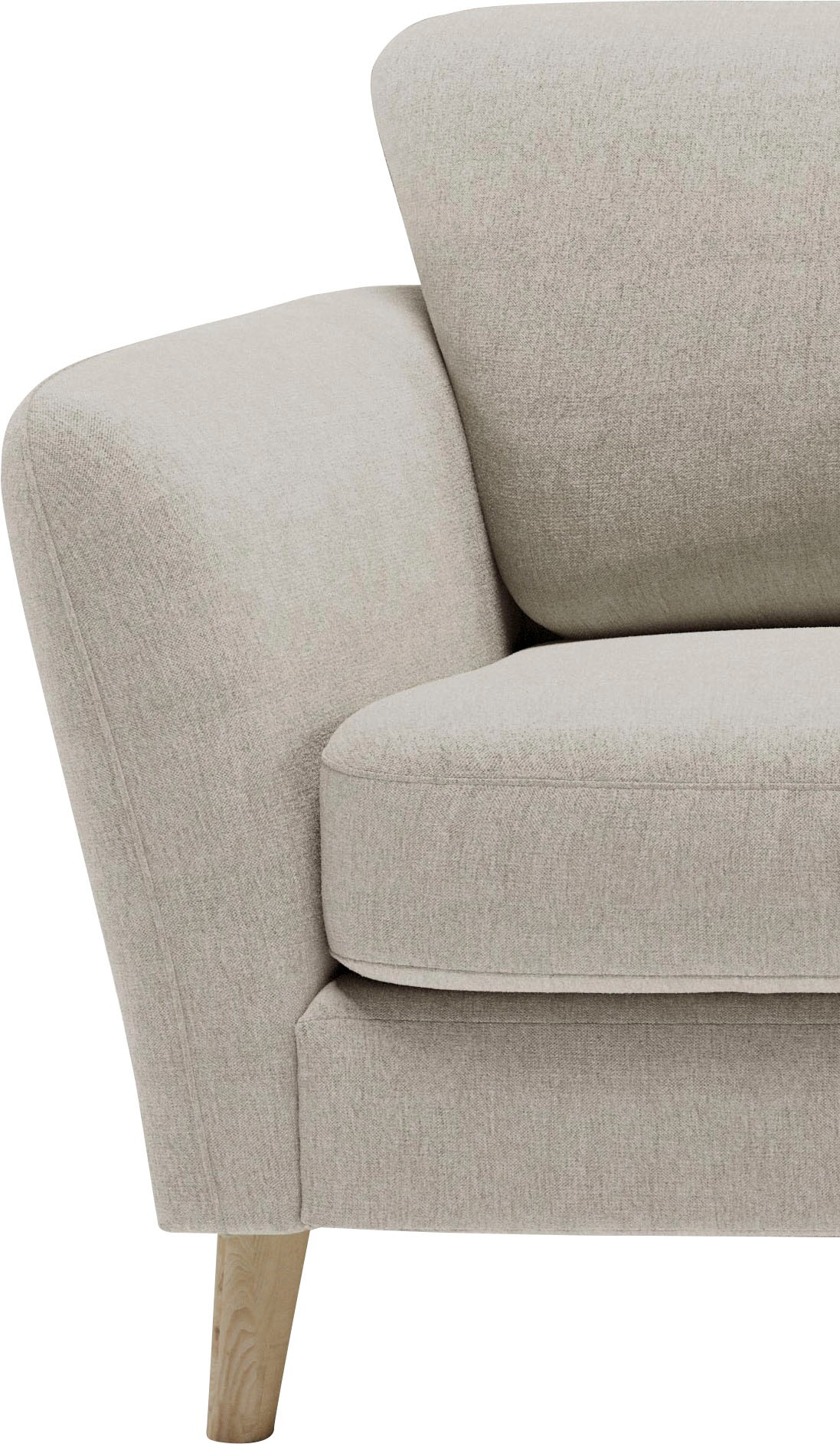 Home affaire 2-Sitzer »MARSEILLE Sofa 170 cm«, mit Massivholzbeinen aus Eiche, verschiedene Bezüge und Farbvarianten