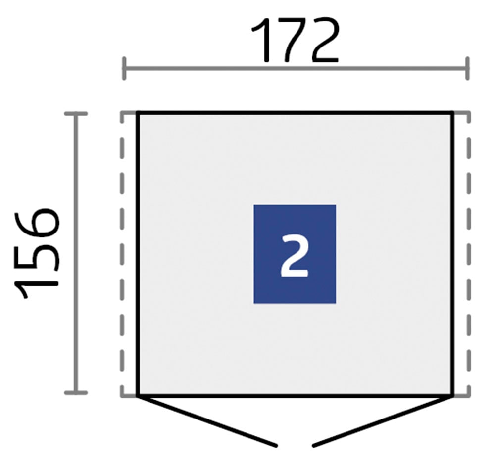 Biohort Gerätehaus »Europa Gr. 2, verschiedene Farben« Qualitäts-Geräteschuppen aus Metall