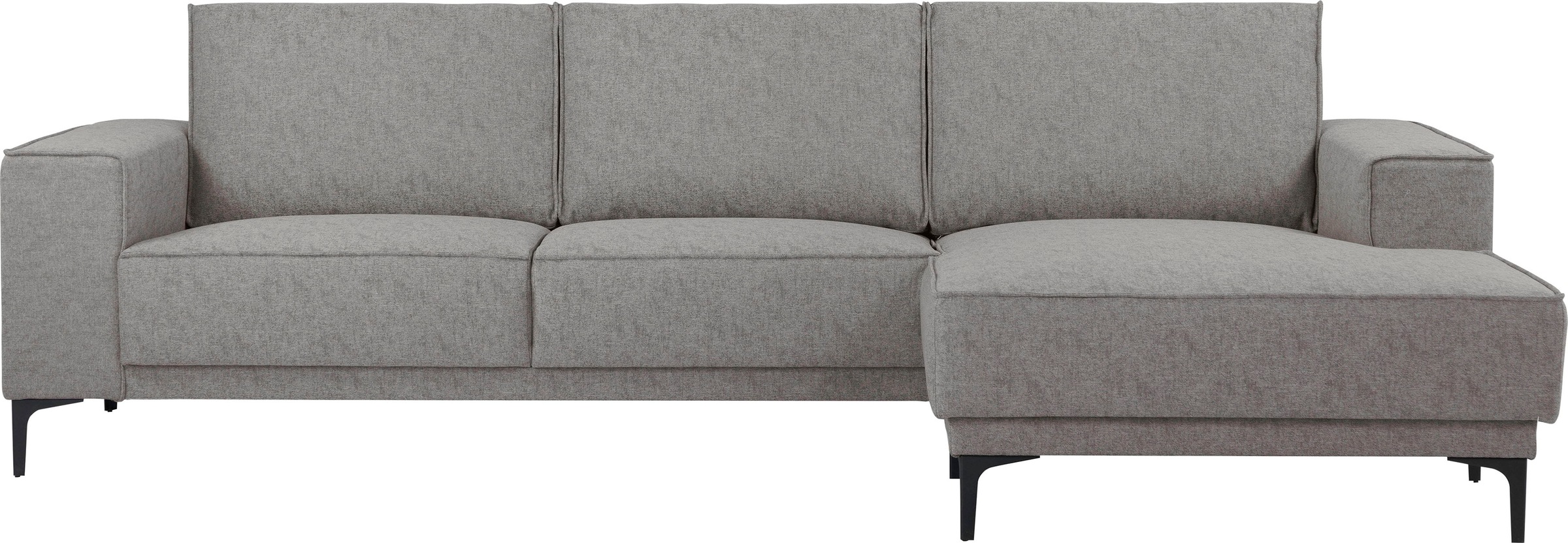 Places of Style Ecksofa »Polsterecke Oland, Struktur, Flachgewebe, Luxus-Mi günstig online kaufen