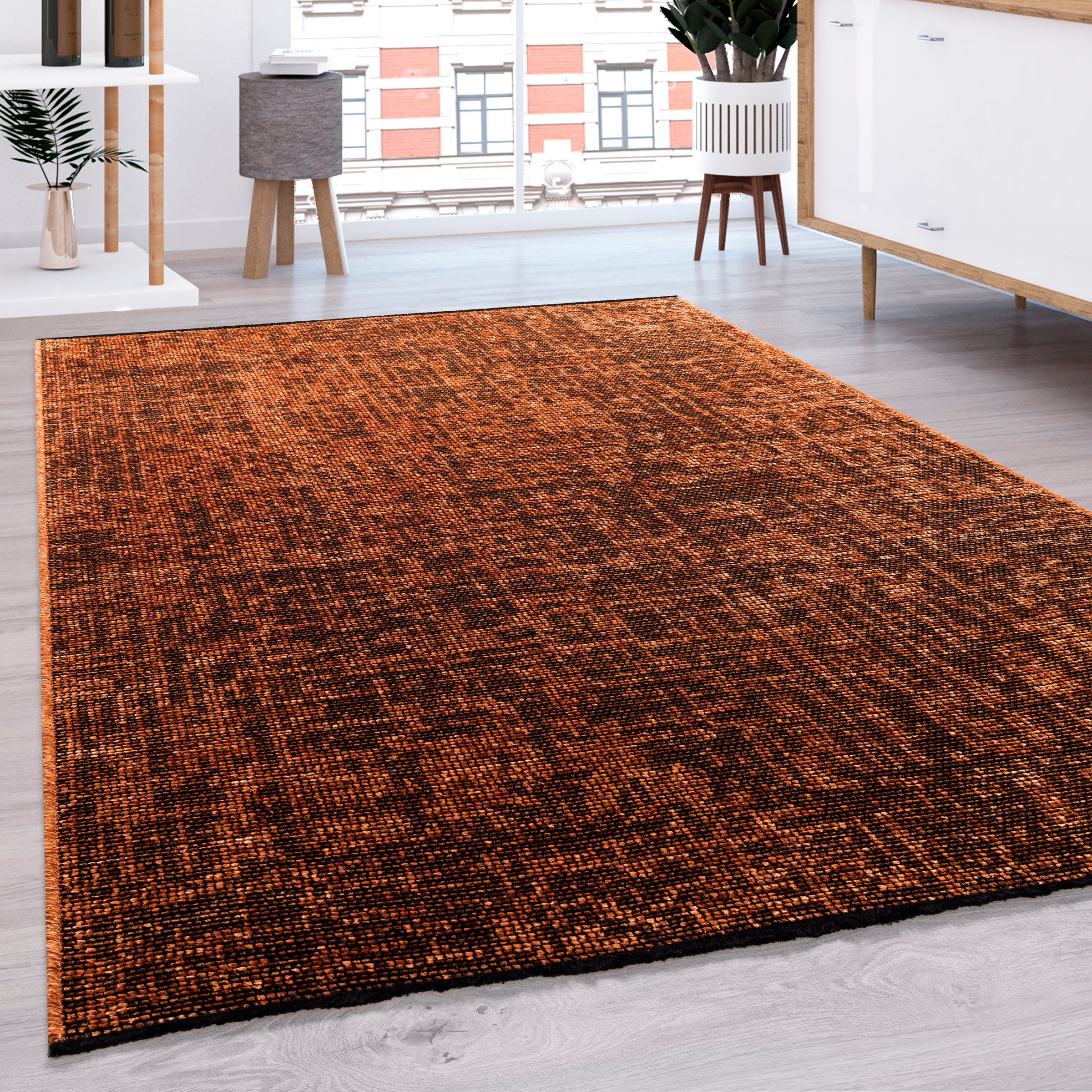 Paco Home Teppich »Melbourne 690«, rechteckig, 4 mm Höhe, Flachgewebe, mode günstig online kaufen
