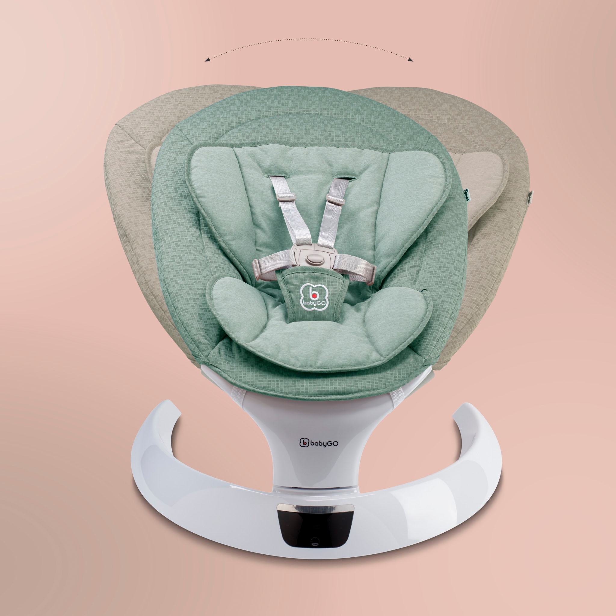 BabyGo Babywippe »Swing«, bis 9 kg, mit Fernbedienung, Musik, Schaukelfunktion