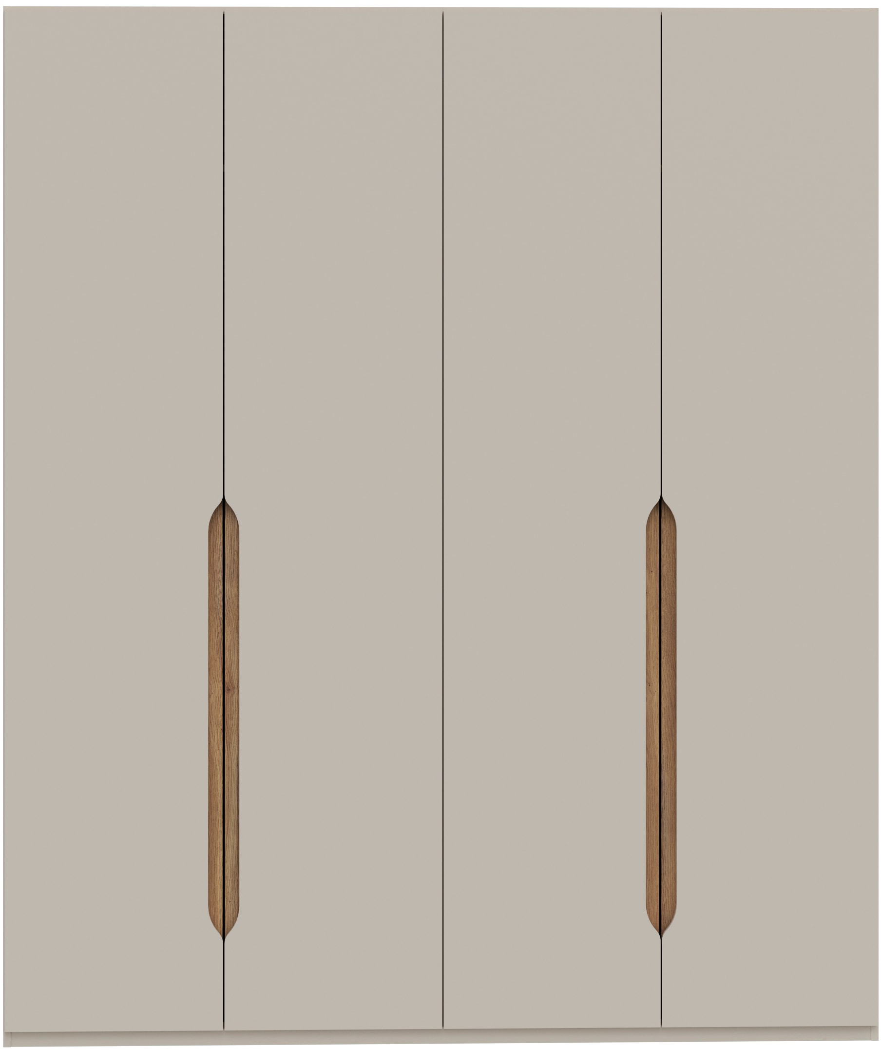 FORTE Drehtürenschrank, Höhe 2,10 mtr., stehende Montage, Grifflos