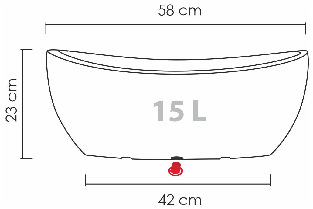Scheurich Jardiniere »58/253 WA.GLOBE«