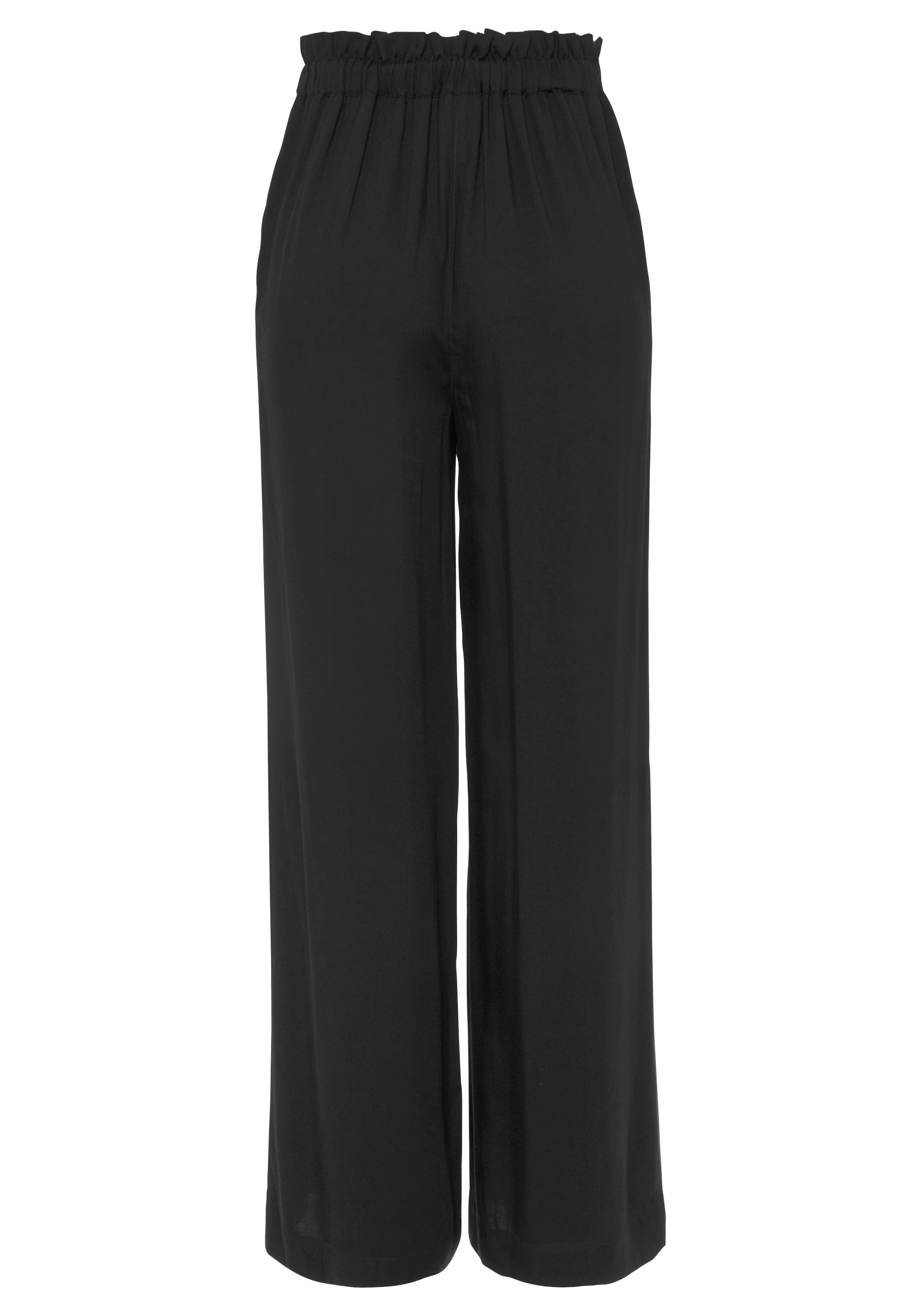 LASCANA Paperbag-Hose, mit weitem Bein und Taschen, Wide-Leg, Stoffhose, casual, elegant