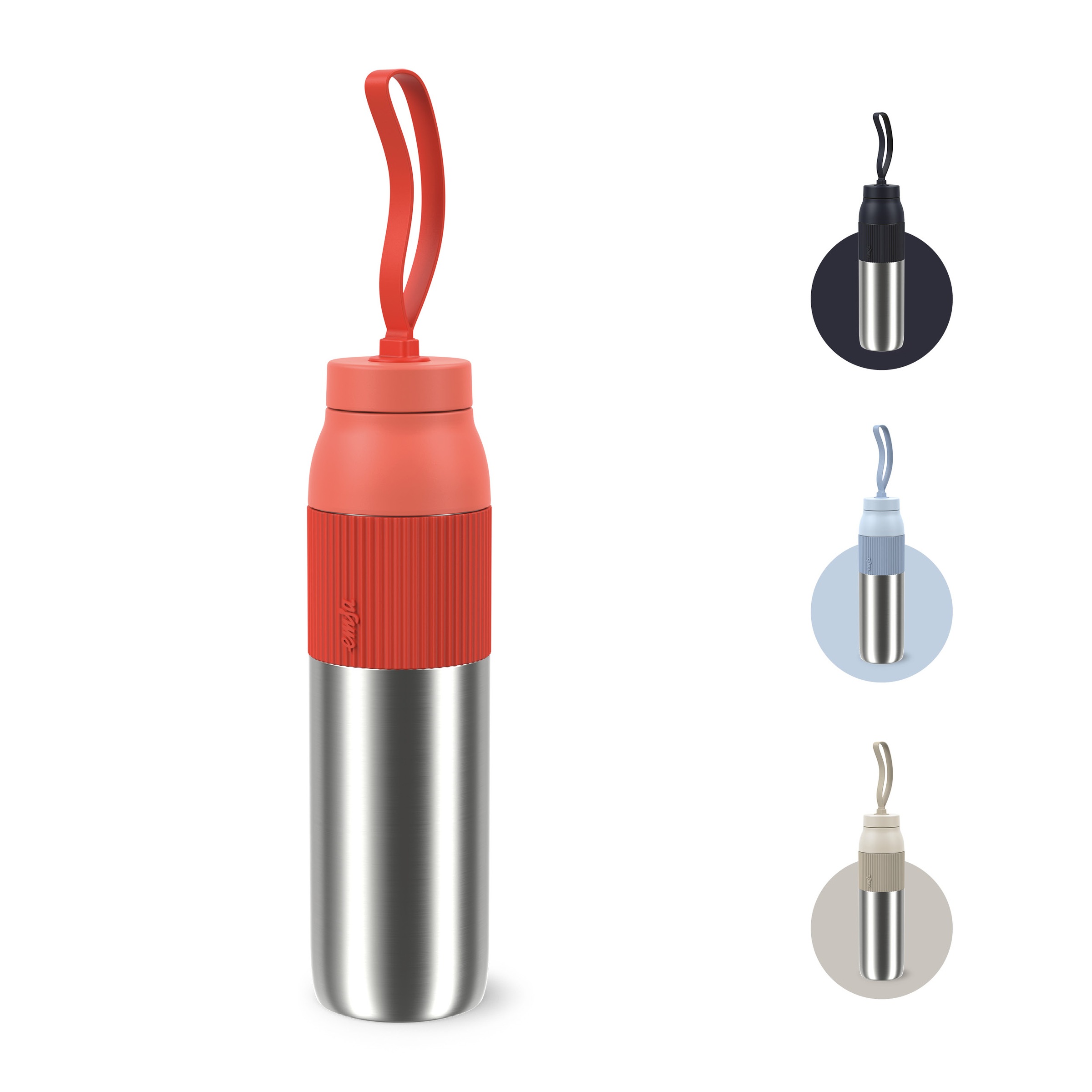 Emsa Isolierflasche »beYou Twist« mit integriertem Sieb und Trageband, 100% dicht, spülmaschinengeeignet