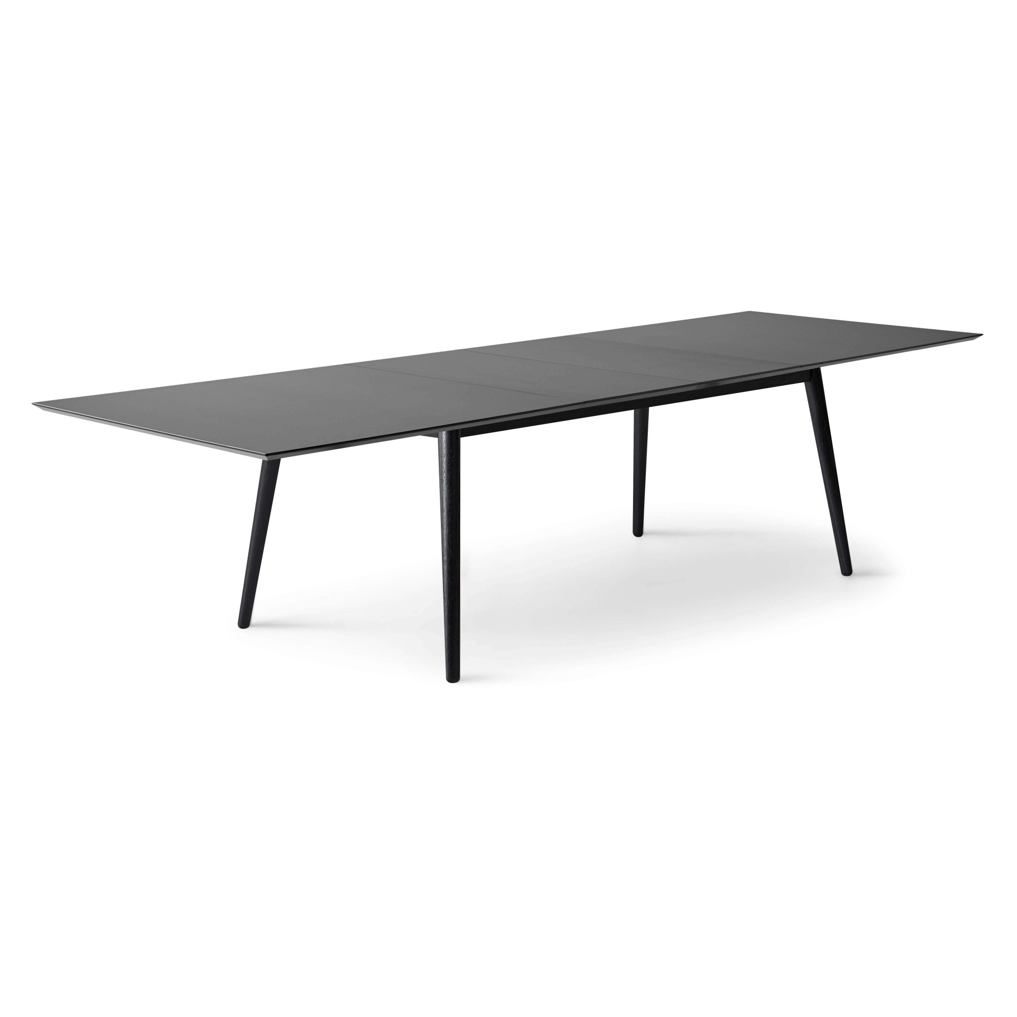 Hammel Furniture Esstisch »Meza Designtisch mit Auszugsfunktion und 2 Einlegeplatten«, bootsförmige Tischplatte MDF, Massivholzgestell, in zwei Breiten