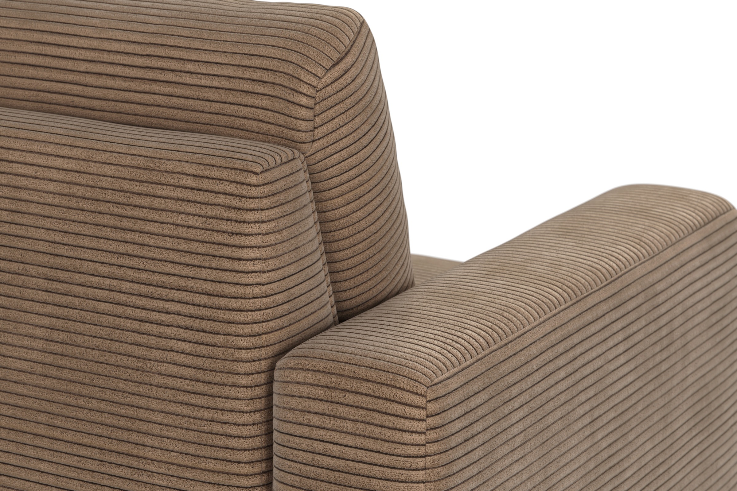 Home affaire Ecksofa »Summer L-Form«, mit Recamiere, mit oder ohne Bettfunktion und Bettkasten, Cord-Bezug