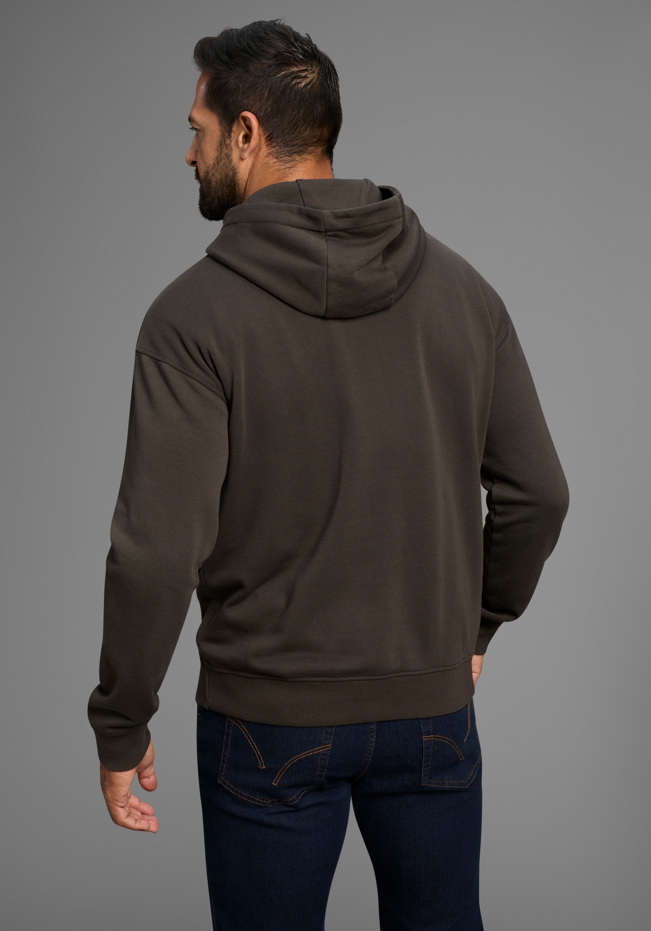 H.I.S Kapuzensweatshirt , ohne Kordeln an der Kapuze
