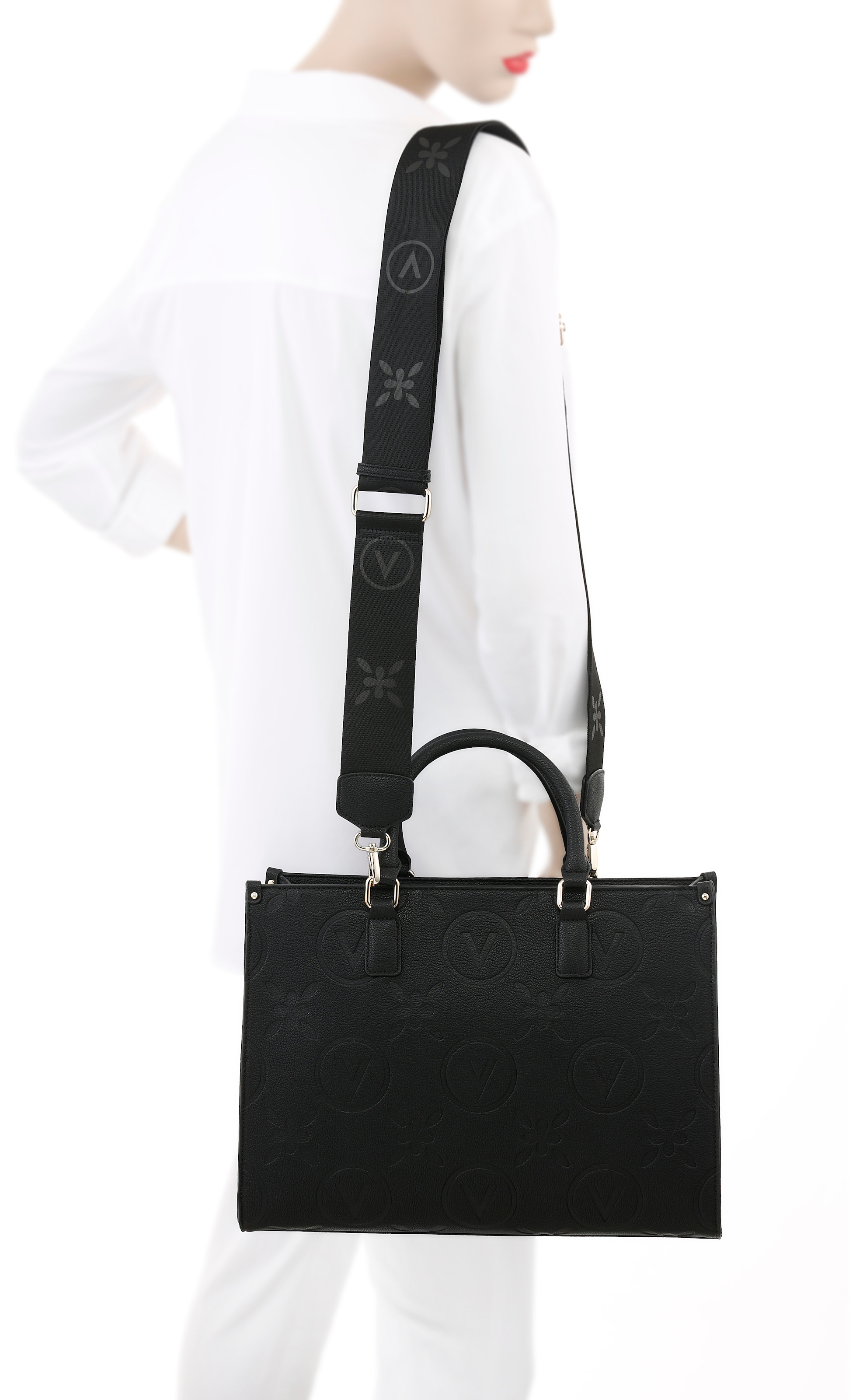 VALENTINO BAGS Shopper »SHOPPING SAMBA RE«, Henkeltasche, Schultertasche, Umhängetasche, Handtasche Damen
