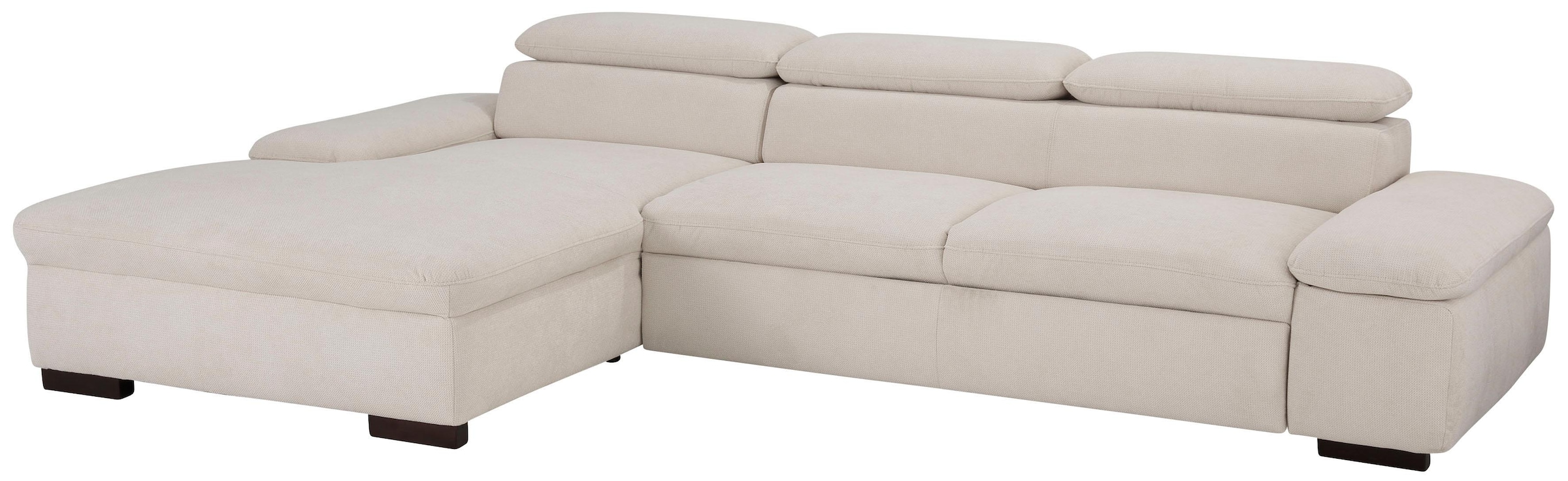 Home affaire Ecksofa »Alberto L-Form«, mit Kopfteilverstellung, wahlweise mit Bettfunktion