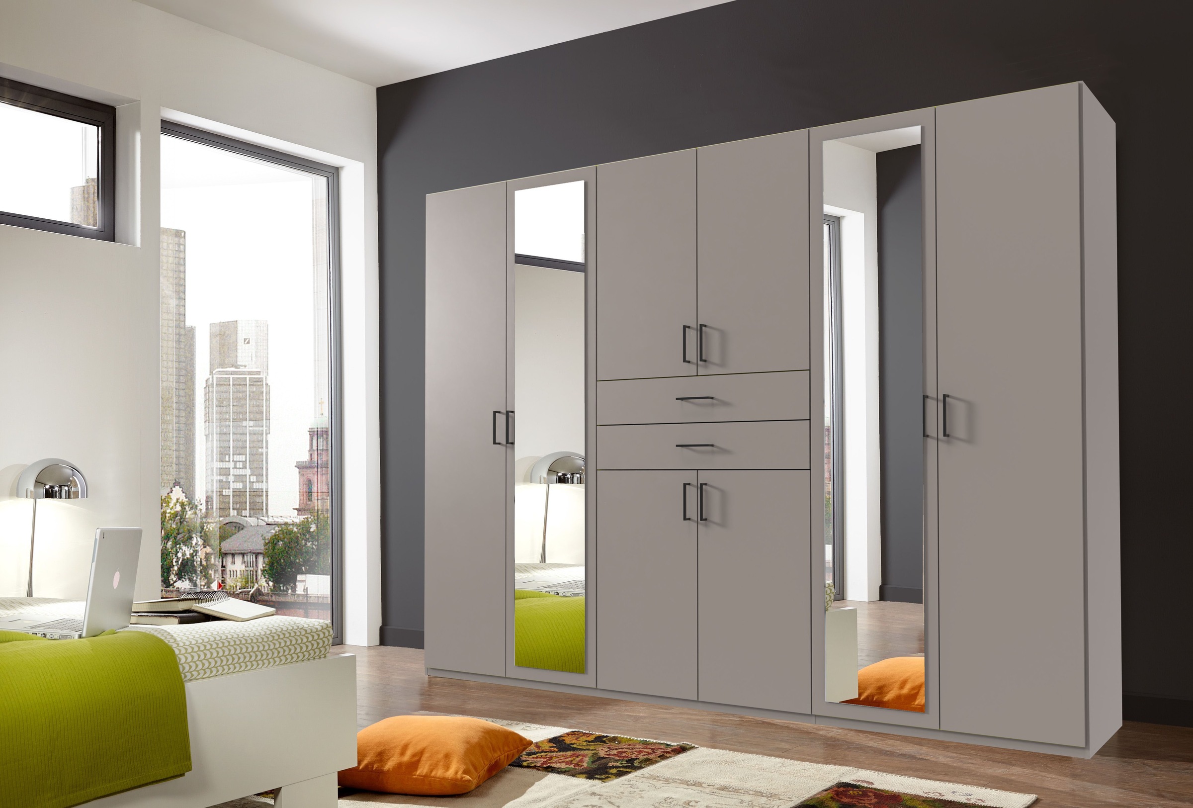 Wimex Kleiderschrank »Diver Drehtürenschrank mit Spiegel, 180, 225 o. 270cm günstig online kaufen