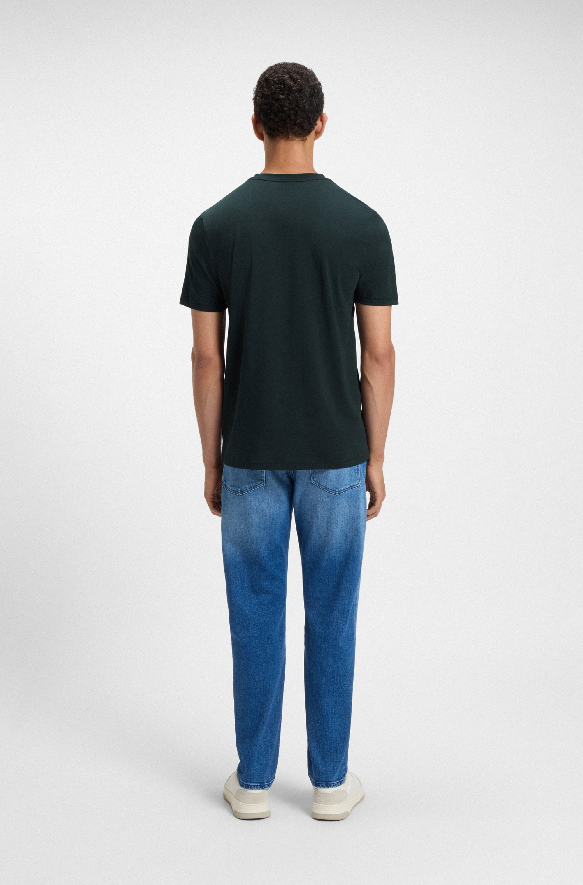 BOSS ORANGE T-Shirt »Thinking« 1 Stk. Rundhalsausschnitt, Regular Fit, großer Logodruck