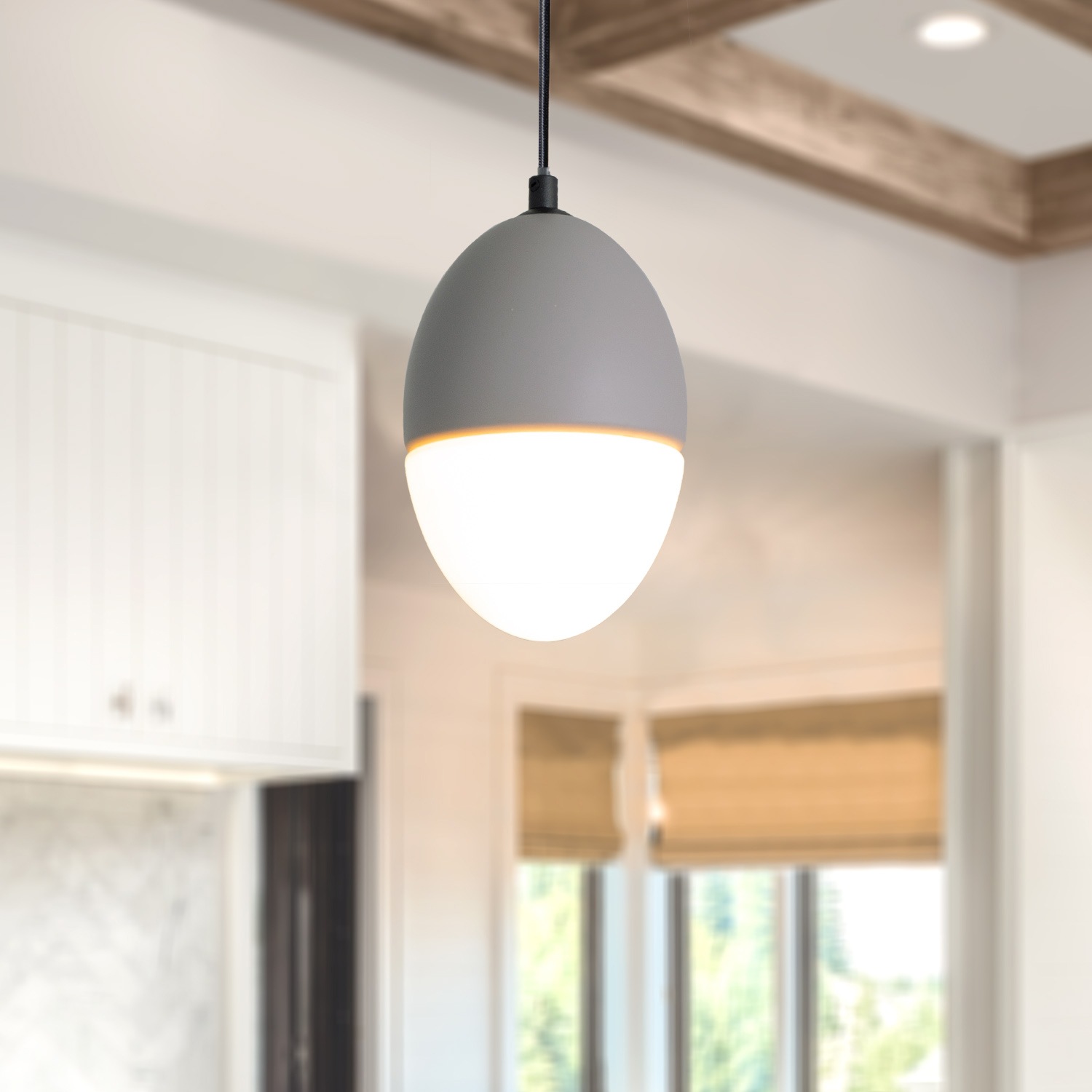Paco Home Pendelleuchte »GREGG«, 1 flammig, Leuchtmittel E27 | ohne Leuchtmittel, LED, E27, Lampe Für Wohnzimmer Esszimmer Küche, Höhenverstellbar