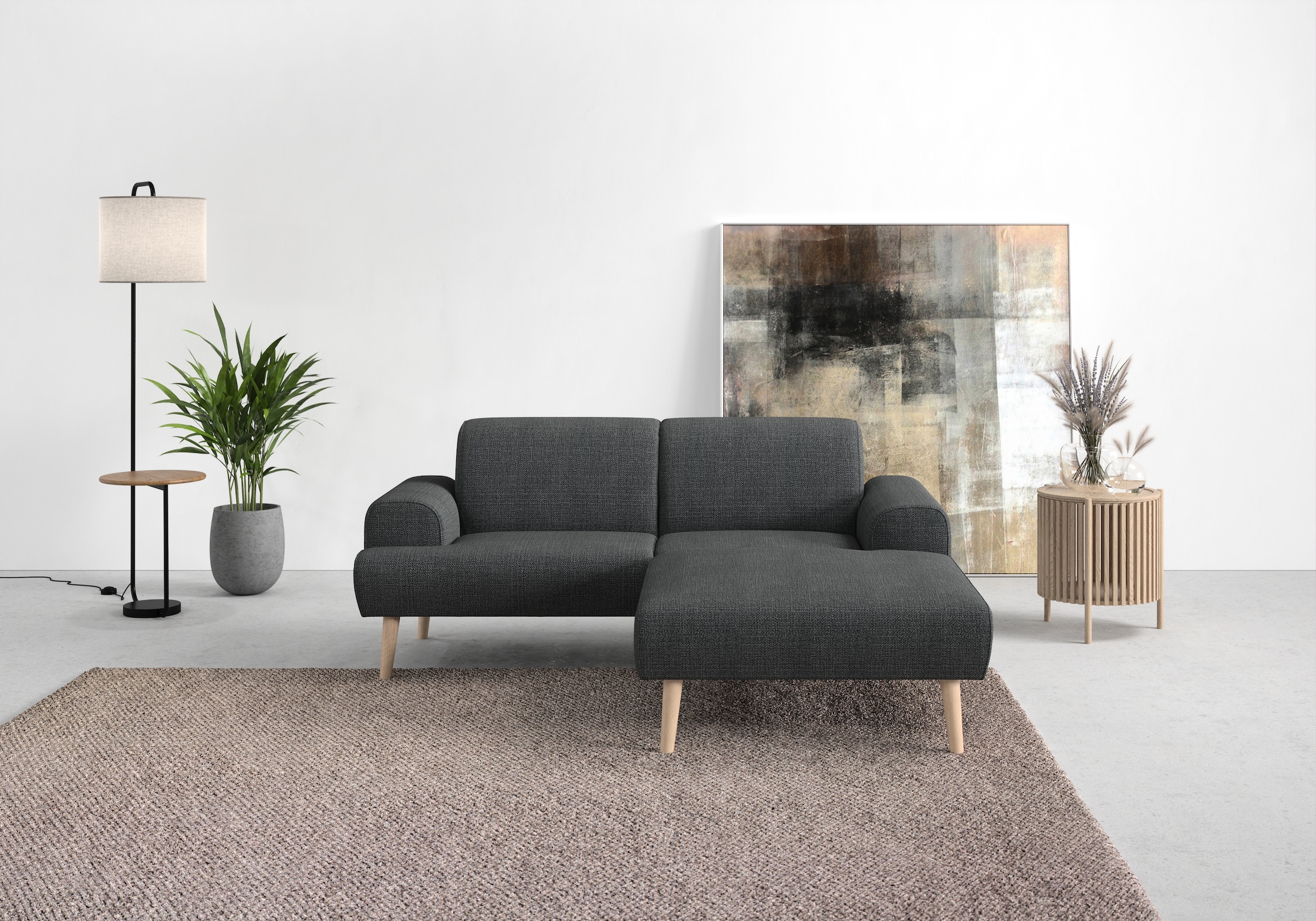 andas Ecksofa »Swift L-Form«, Federkern-Polsterung, B/T/H: 192/83/176 cm günstig online kaufen