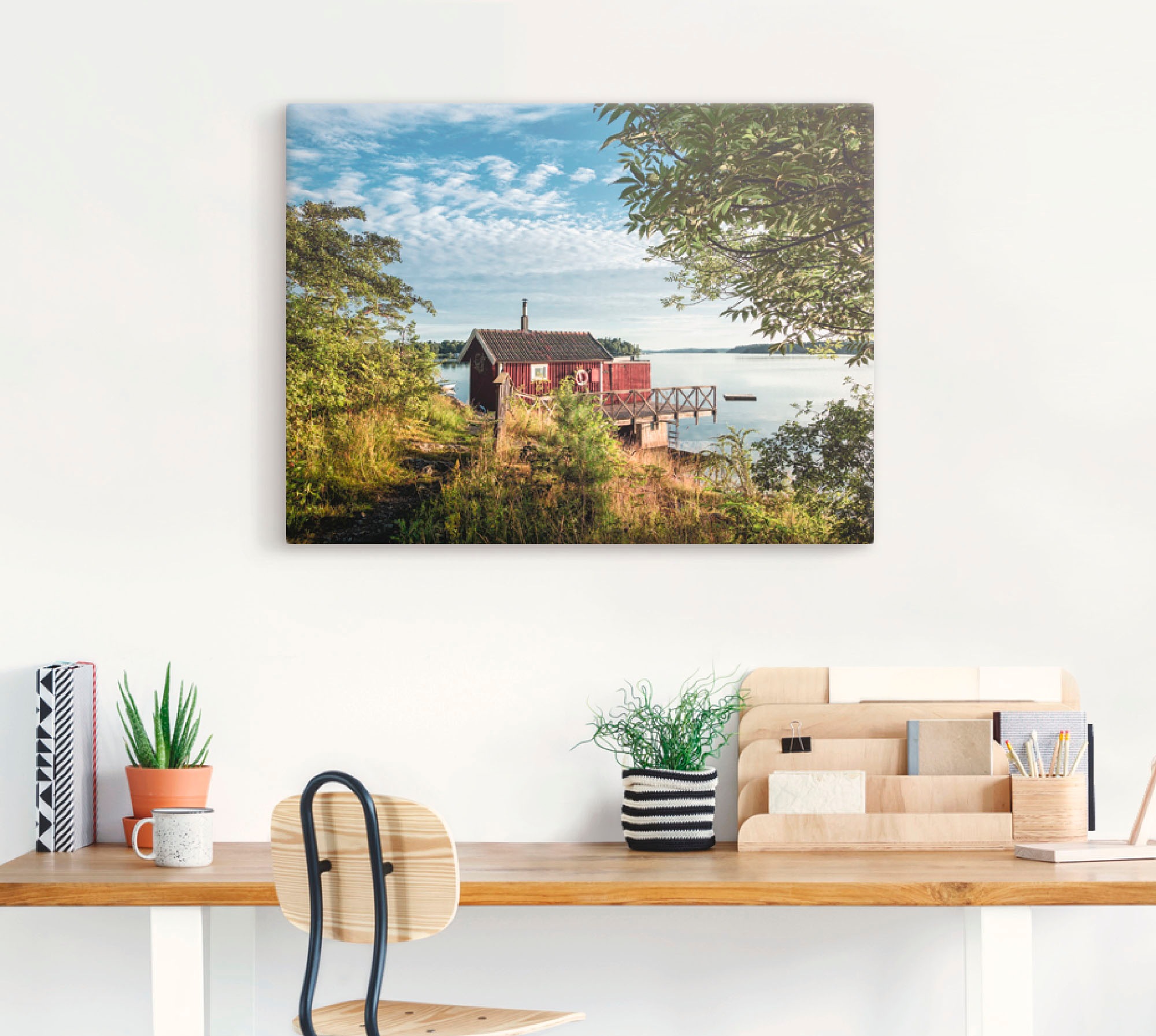 Artland Leinwandbild »Schärengarten schwedischen Küste I« Gewässer 1 Stk. t günstig online kaufen