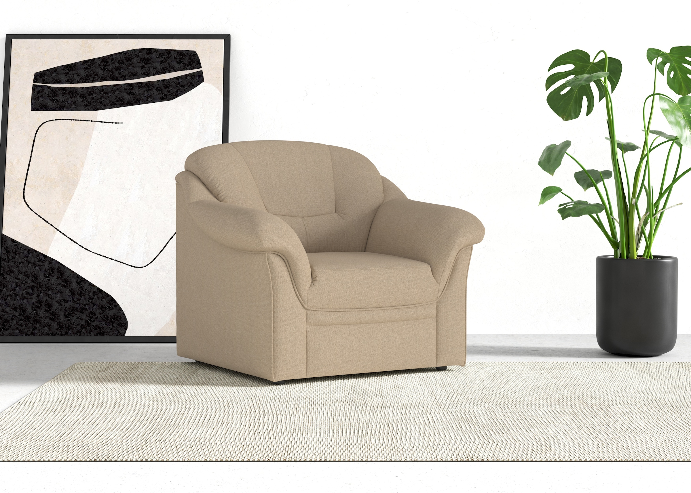 DOMO collection Sessel »Montana komfortabel und zeitlos, bequeme Armlehnen« günstig online kaufen