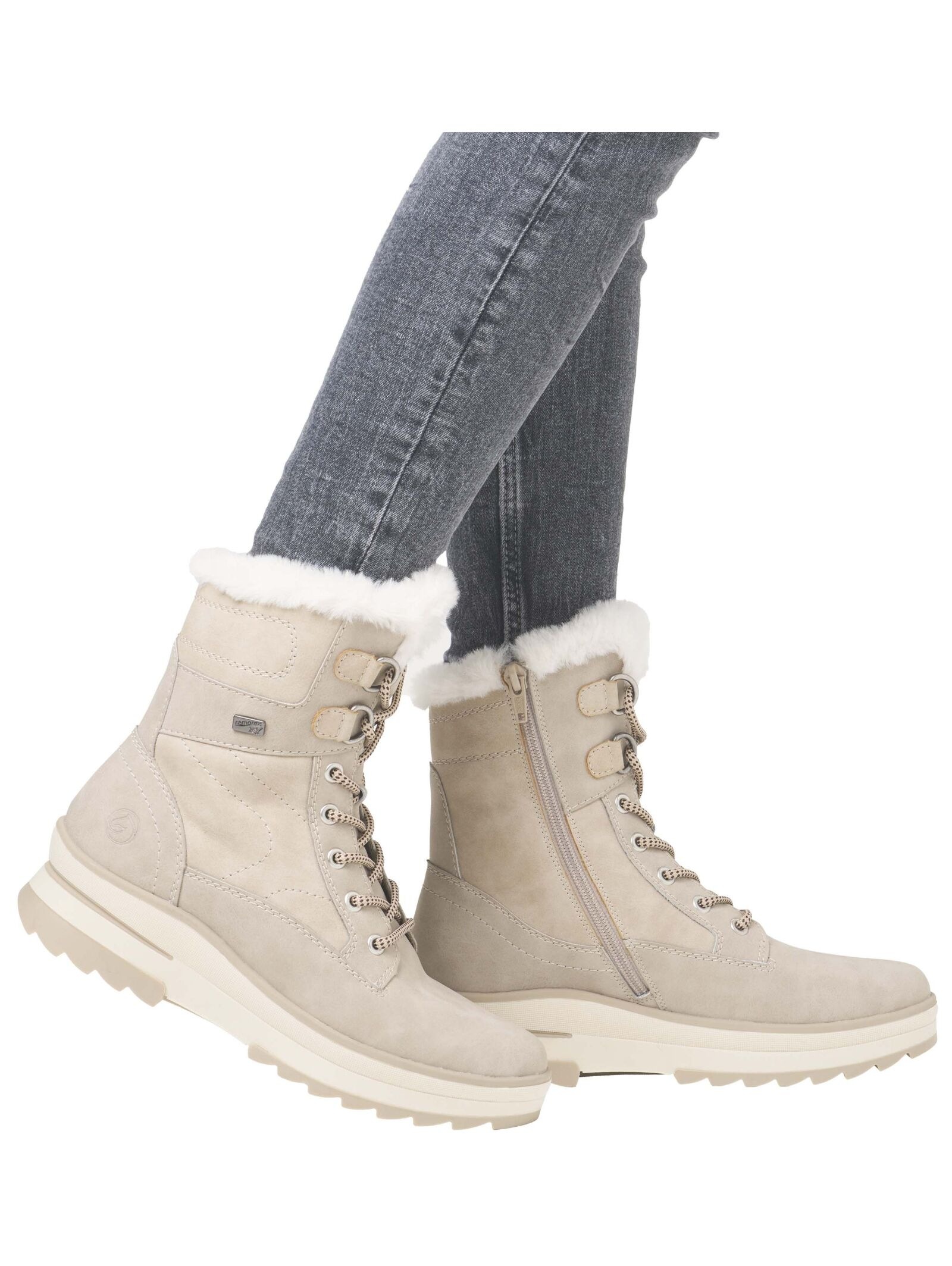 Remonte Schnürstiefelette »Remonte Stiefelette Veloursleder«