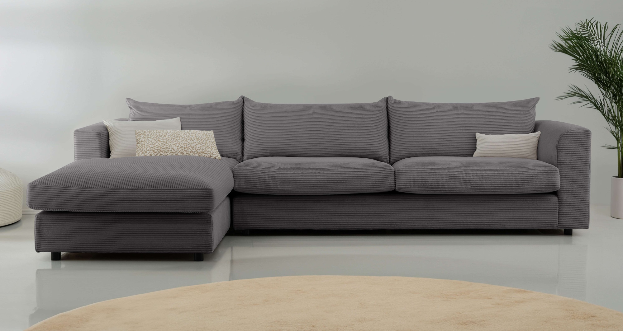 LeGer Home by Lena Gercke Ecksofa Avelina, Breite 297 cm, in Cord- und Chen günstig online kaufen