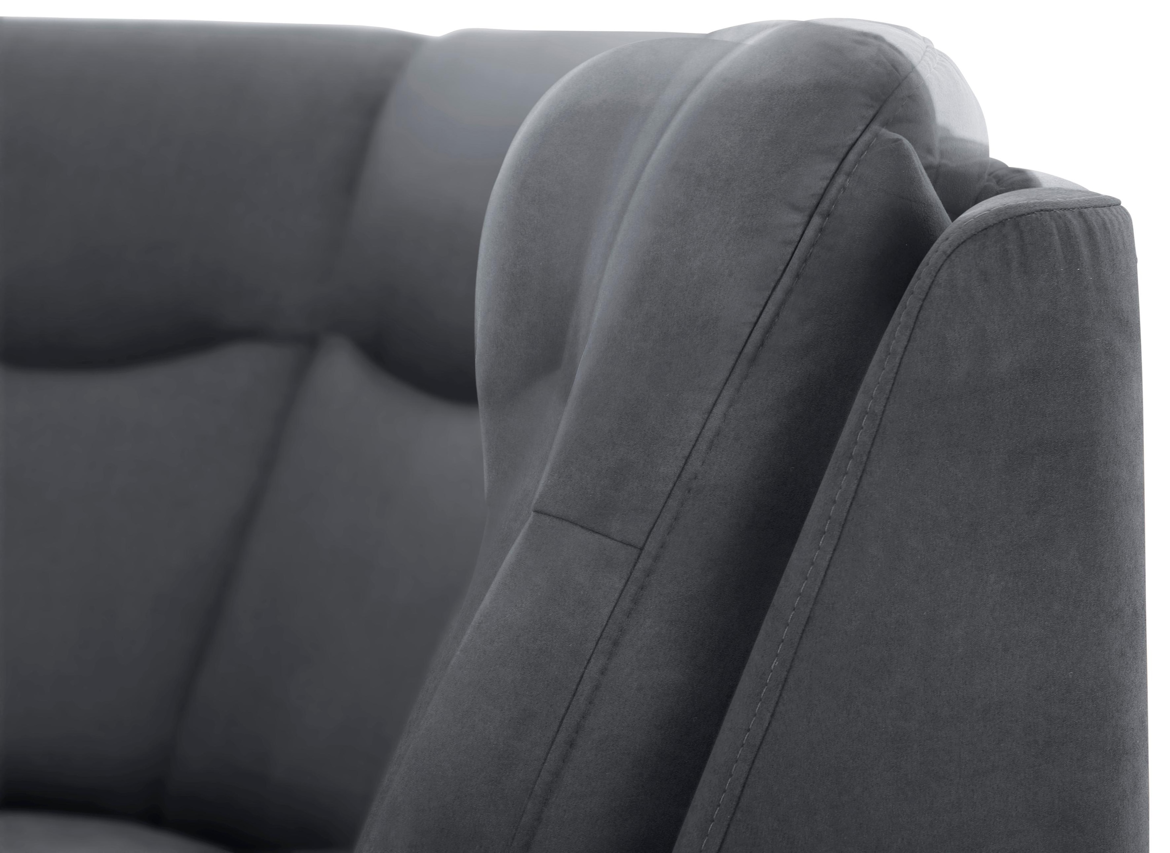 Home affaire Ecksofa »Boccaccio L-Form«, mit Federkern, incl. Kopfteilverstellung, wahlweise Bettfunktion