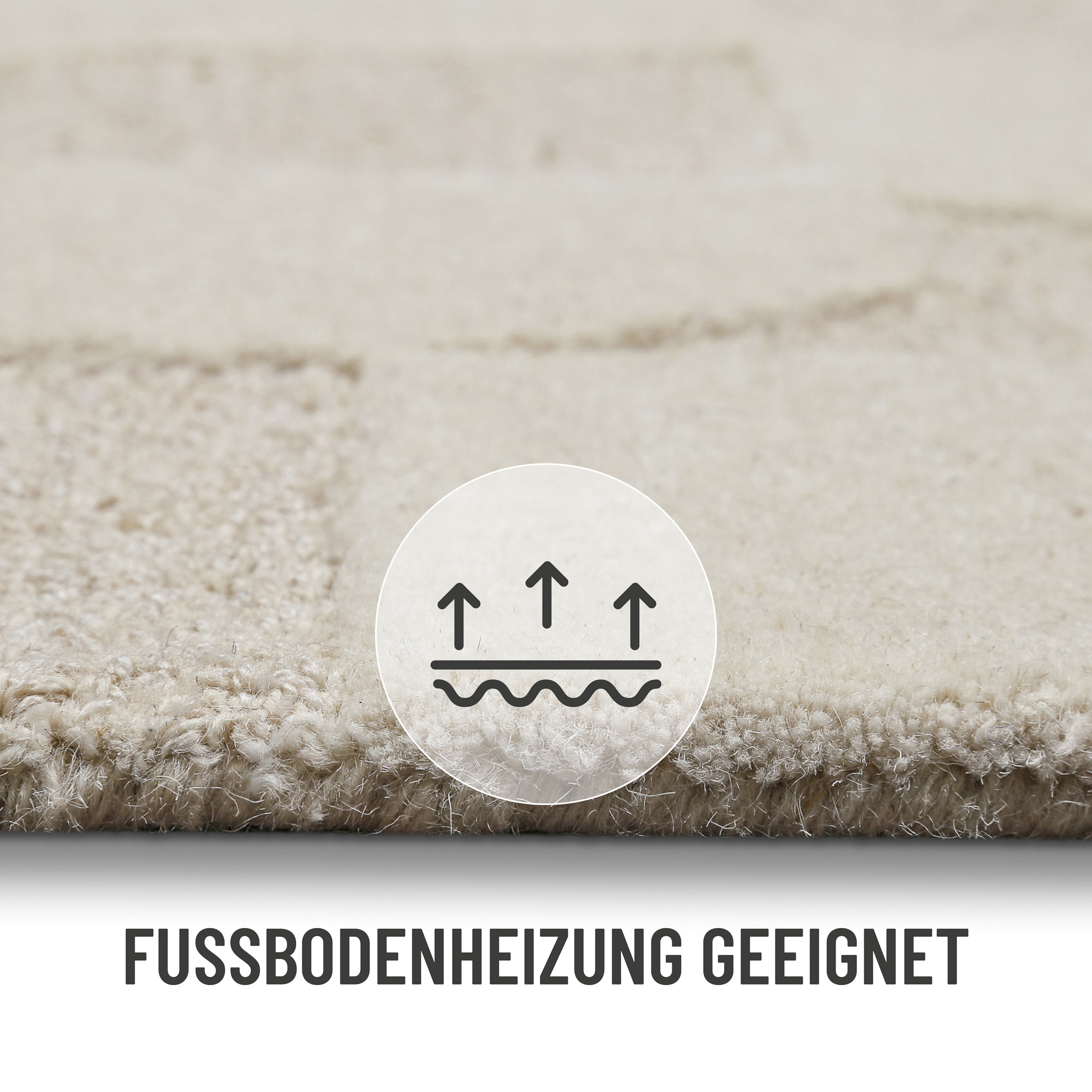 Wecon home Teppich »Ocean State«, rechteckig, 10 mm Höhe, handgefertigt, gemustert, pflegeleicht, Wolle, Wohnzimmer, Esszimmer