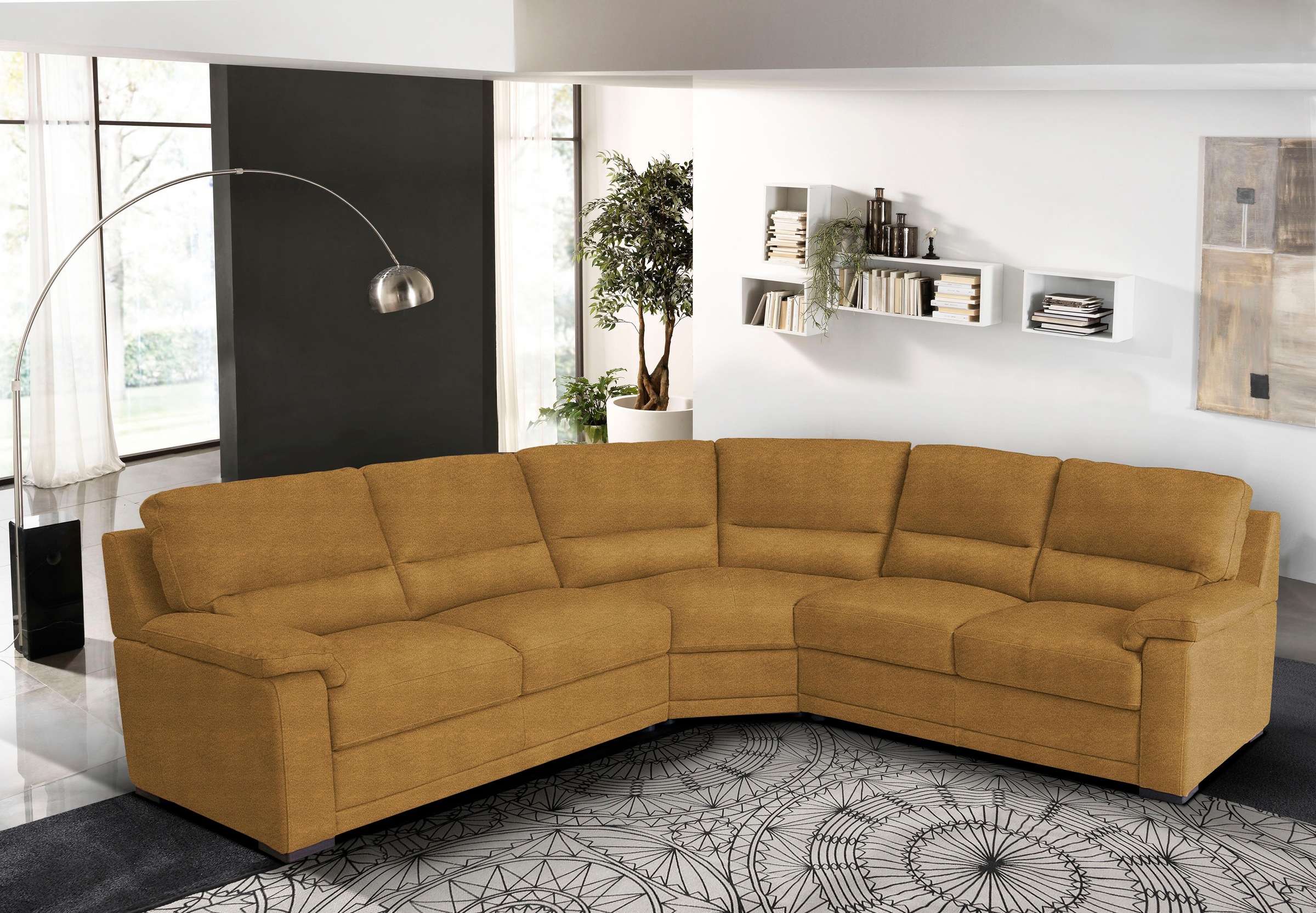 Egoitaliano Ecksofa »Doris, modernes Designerecksofa in hochwertigen Microf günstig online kaufen