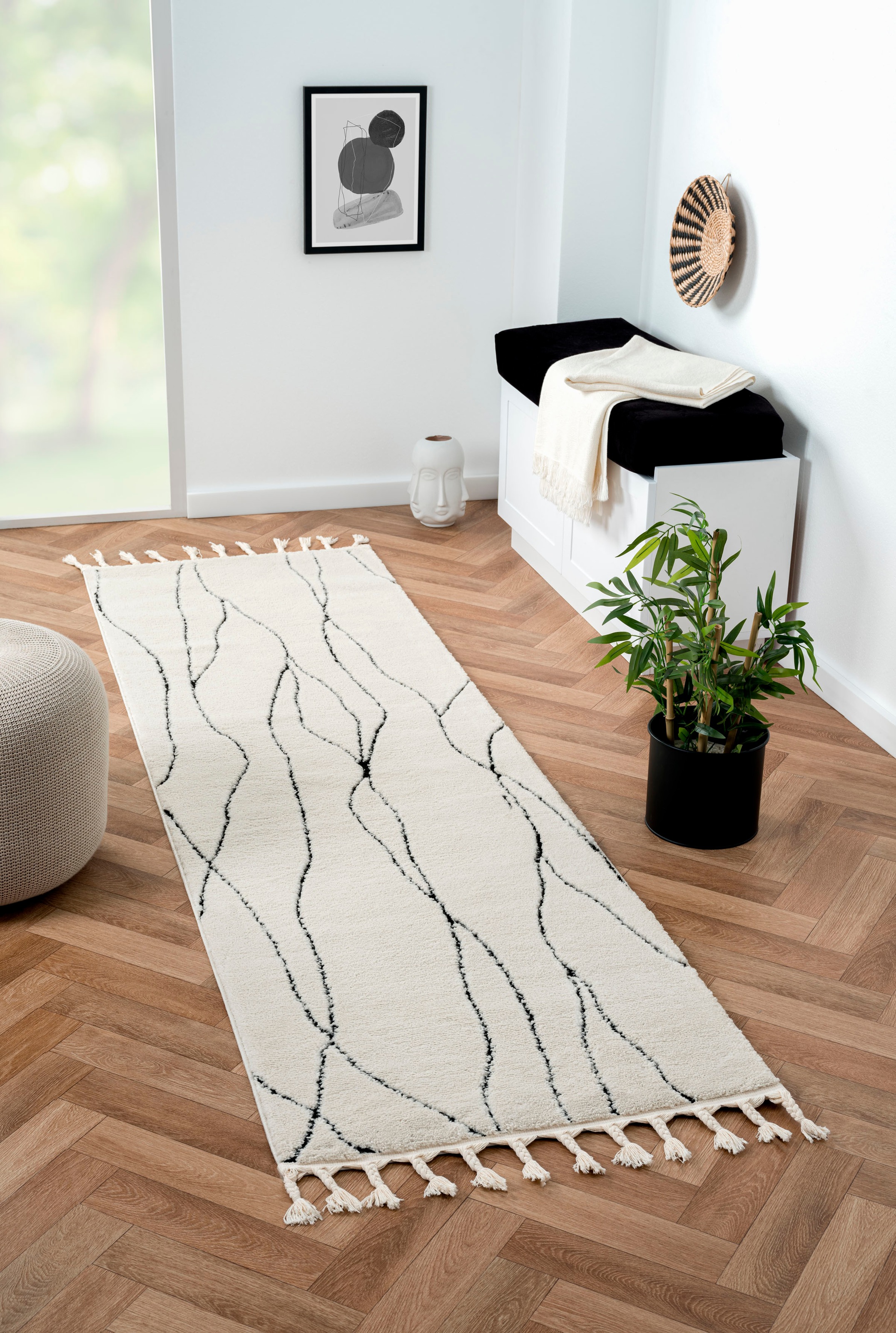 Myflair Möbel & Accessoires Hochflor-Läufer »Moroccan Handwrite«, rechtecki günstig online kaufen