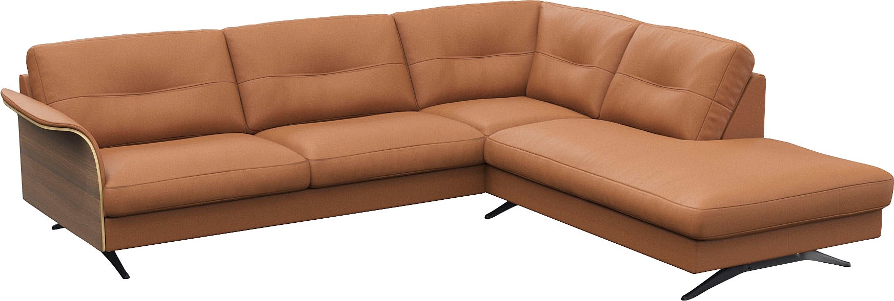 FLEXLUX Ecksofa »Glow bequem und komfortabel durch hochwertigen Sitzaufbau, günstig online kaufen