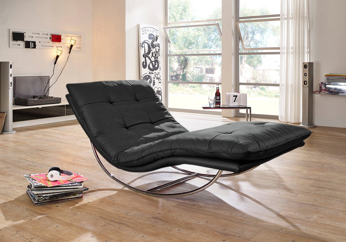 W.SCHILLIG Relaxliege "daily dreams" in Waffelkissen-Optik, Schaukelgestell günstig online kaufen