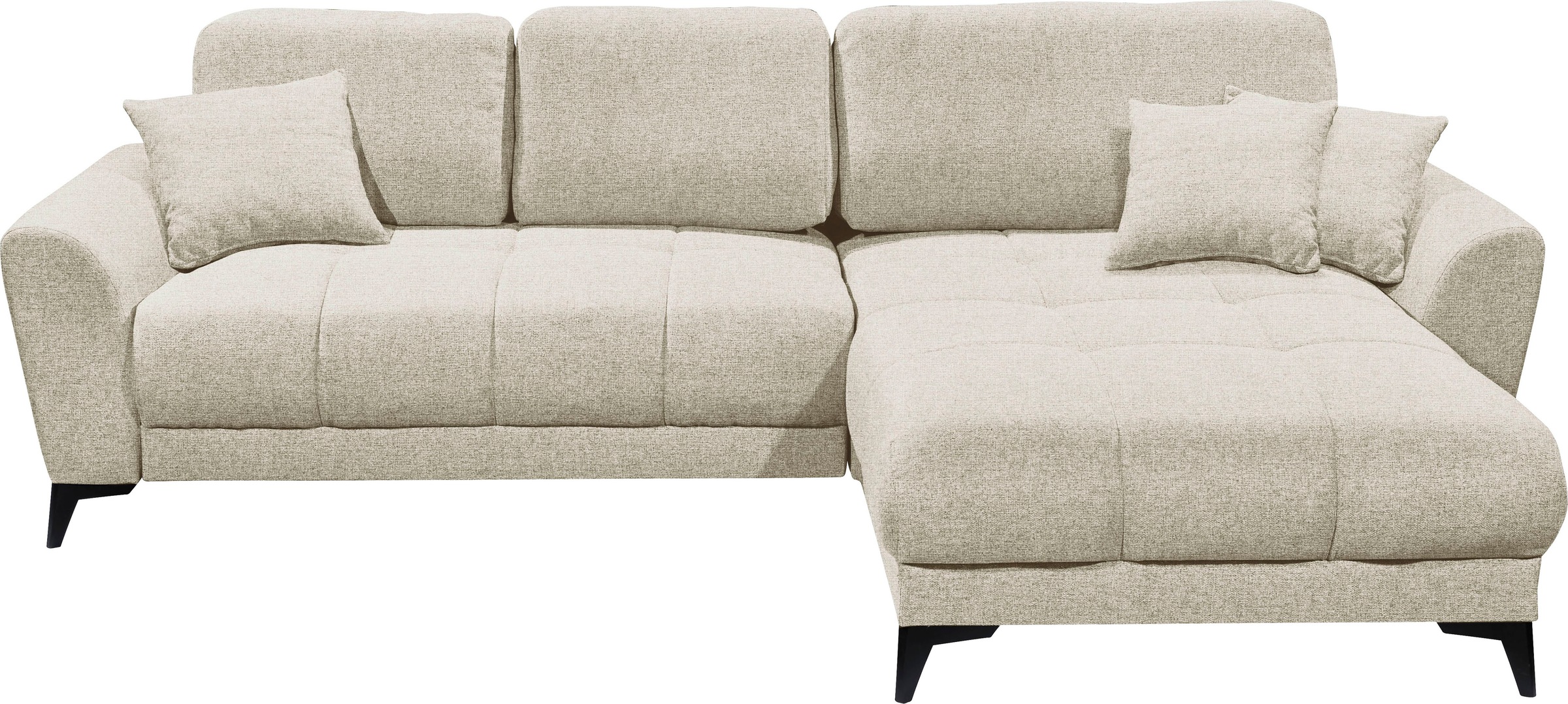 ED EXCITING DESIGN Ecksofa »Bern L-Form«, mit Bettfunktion, Bettkasten & 3 günstig online kaufen