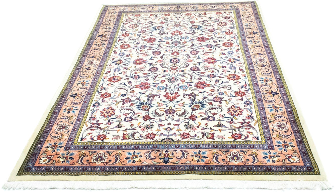 morgenland Wollteppich »Sarough Stark Gemustert Beige 206 x 137 cm«, rechte günstig online kaufen