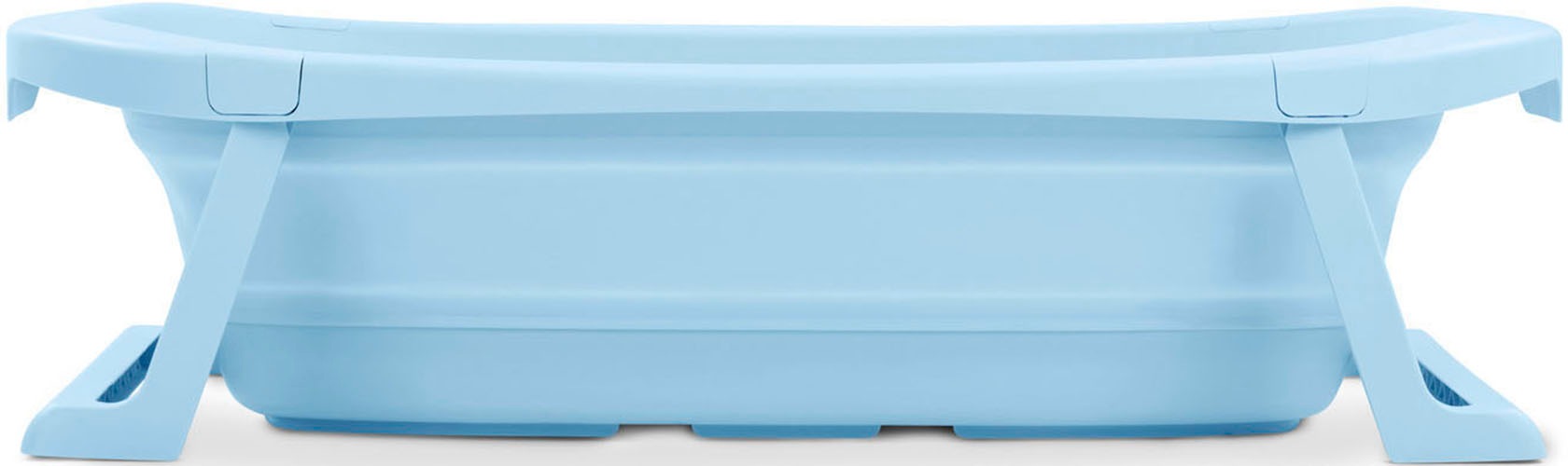 Hauck Babybadewanne »Wash N Fold M, Light Blue«, Faltbadewanne mit Wassertemperaturmessung am Ablaufstopfen