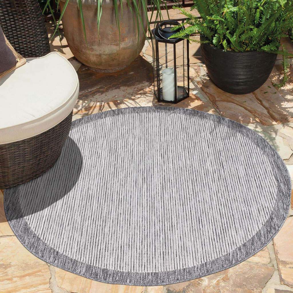 Carpet City Outdoorteppich »Outdoor 470«, rund, 5 mm Höhe, UV-beständig, Fl günstig online kaufen