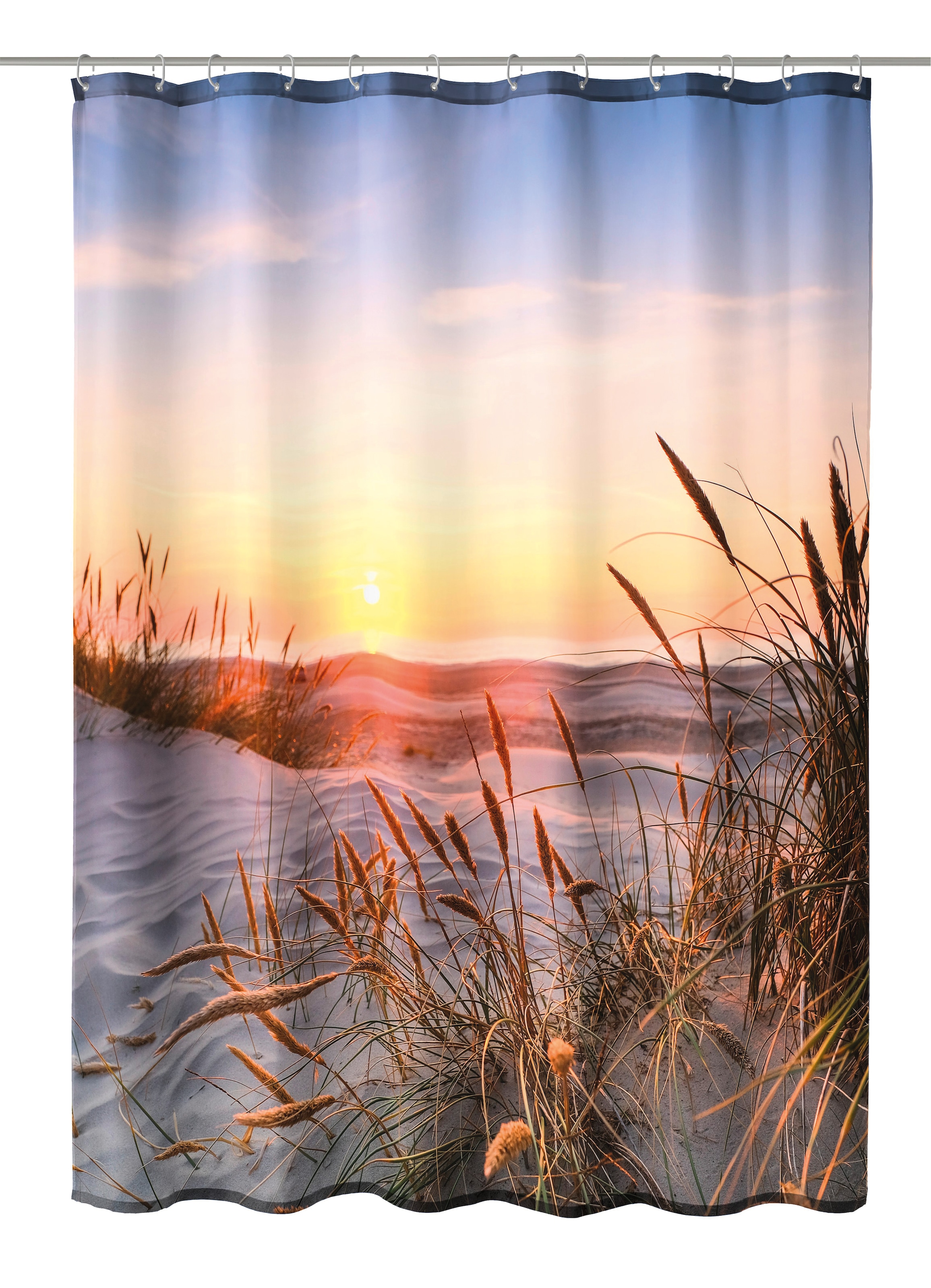 Kleine Wolke Duschvorhang »Juist« Breite 180 cm Set, 