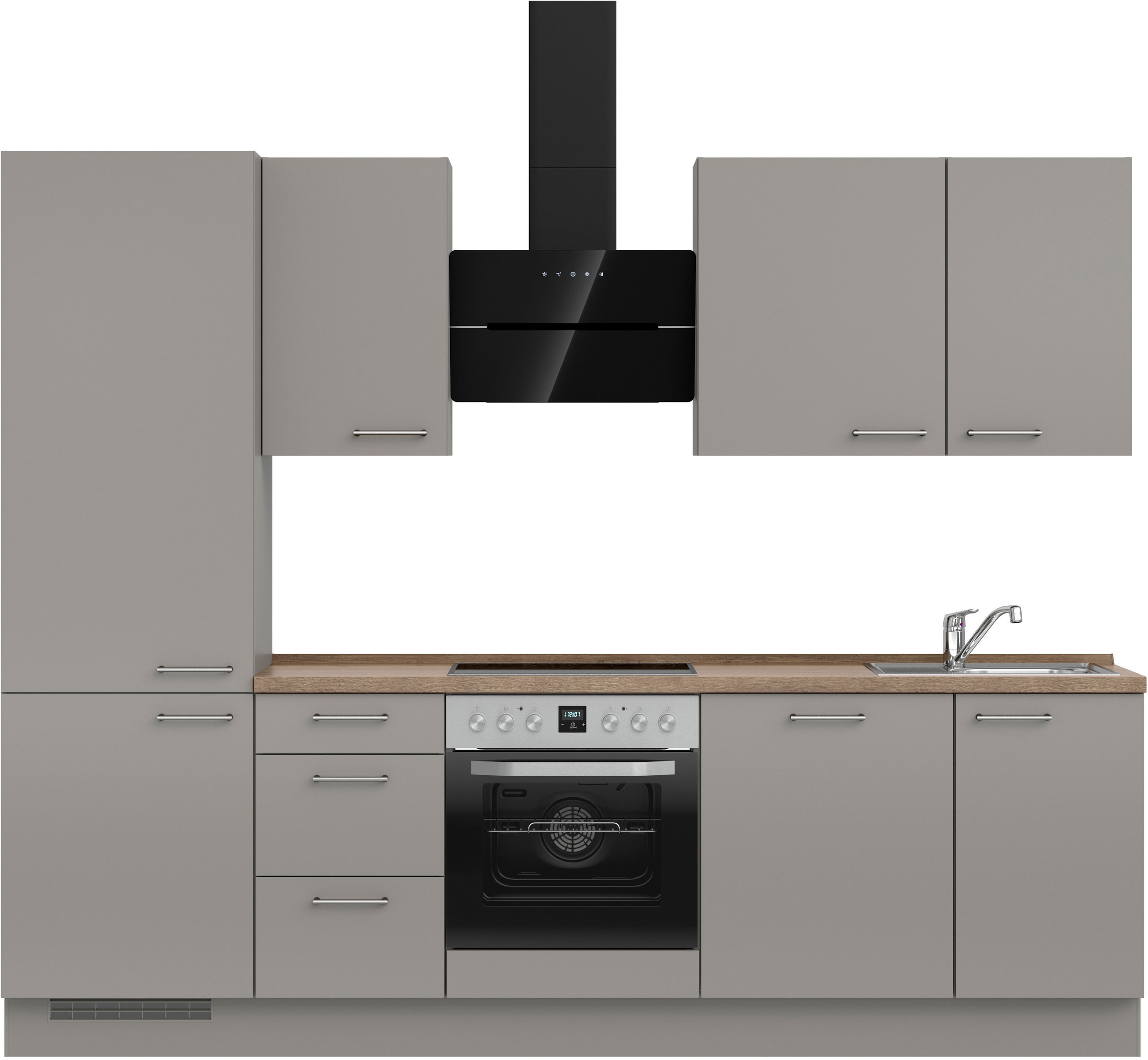 nobilia® Küchenzeile »"Laser II", Ausrichtung wählbar, Breite 270 cm« vormo günstig online kaufen