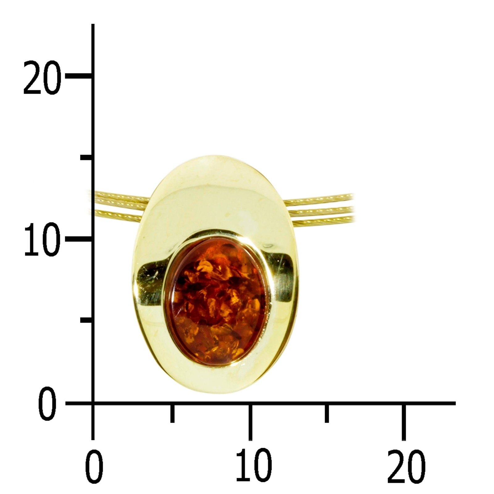 OSTSEE-SCHMUCK Halsreif »Ostsee-Schmuck Halsreif mit Anhänger Gleiter-Rabea 16 x 11 mm«