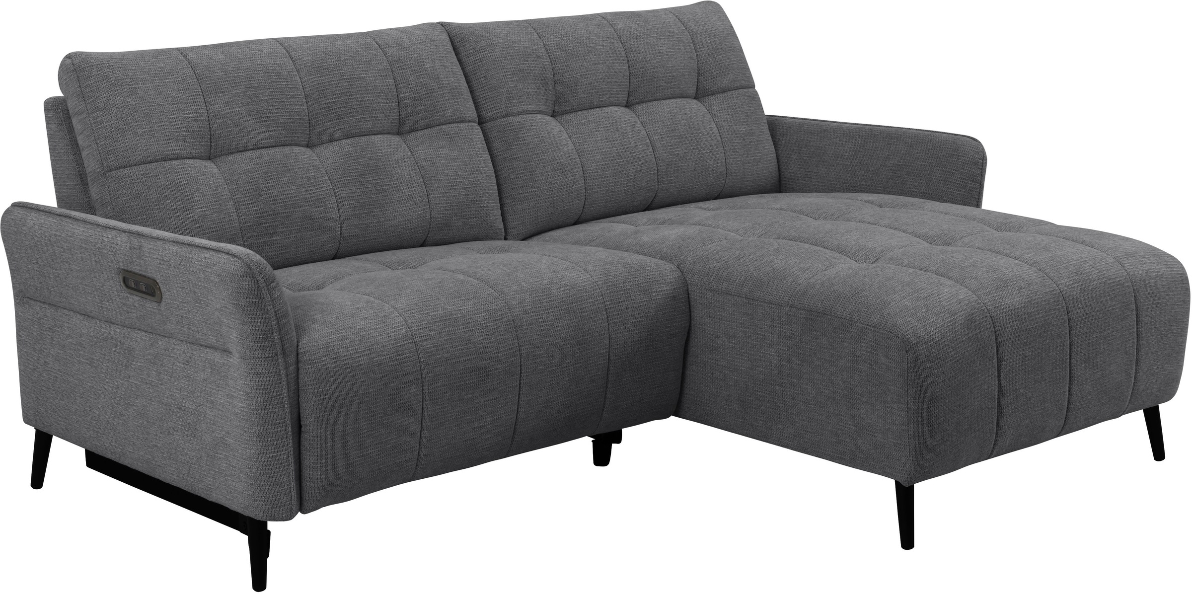 INOSIGN Ecksofa »DENIO 3-Sitzer, L-Form (Breite 209cm), elektr. Relaxfunktion, USB-A/C«, Liegefunktion durch Recliner, Federkernpolsterung