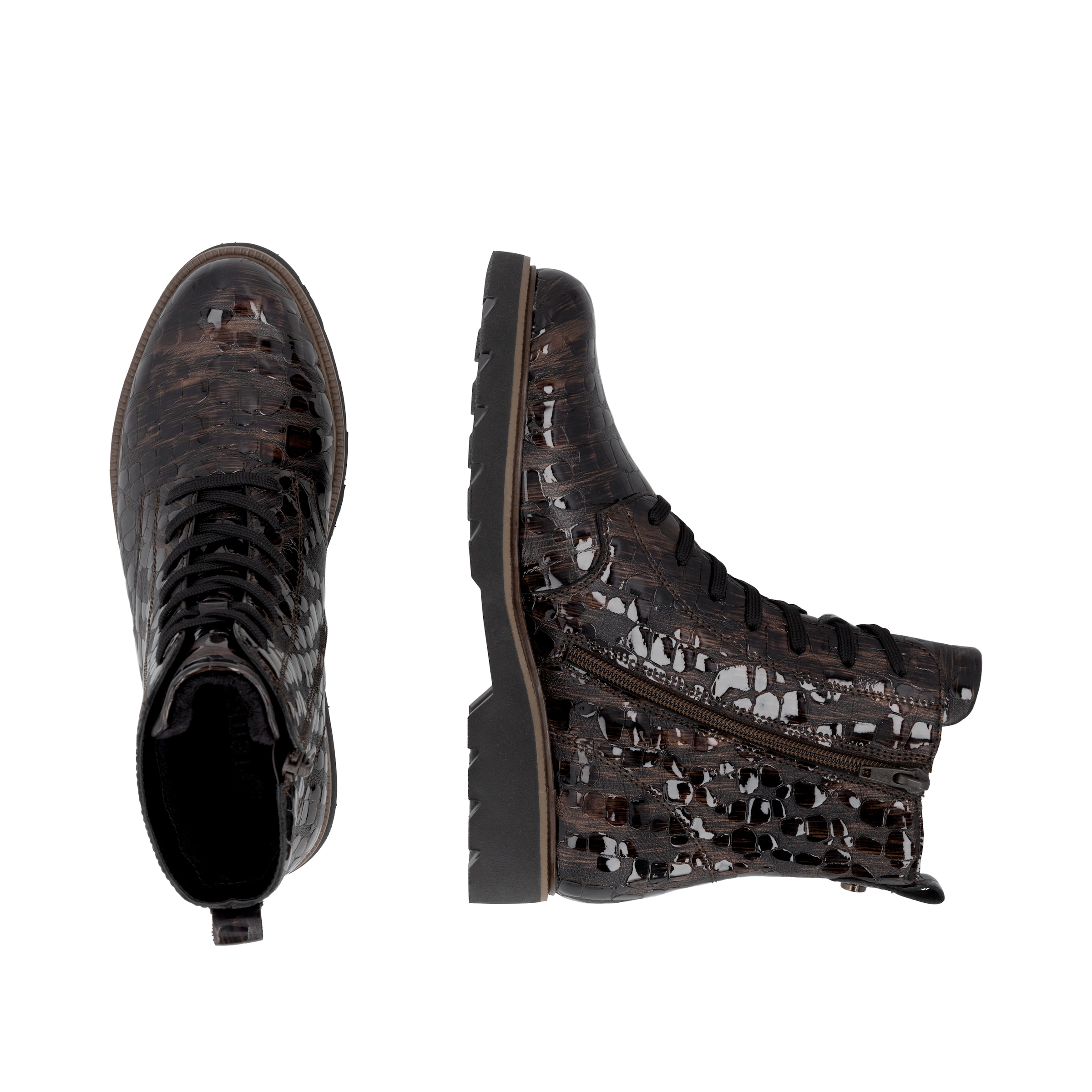 Remonte Schnürstiefelette  Schnürboots in modischer Optik, Profilsohle