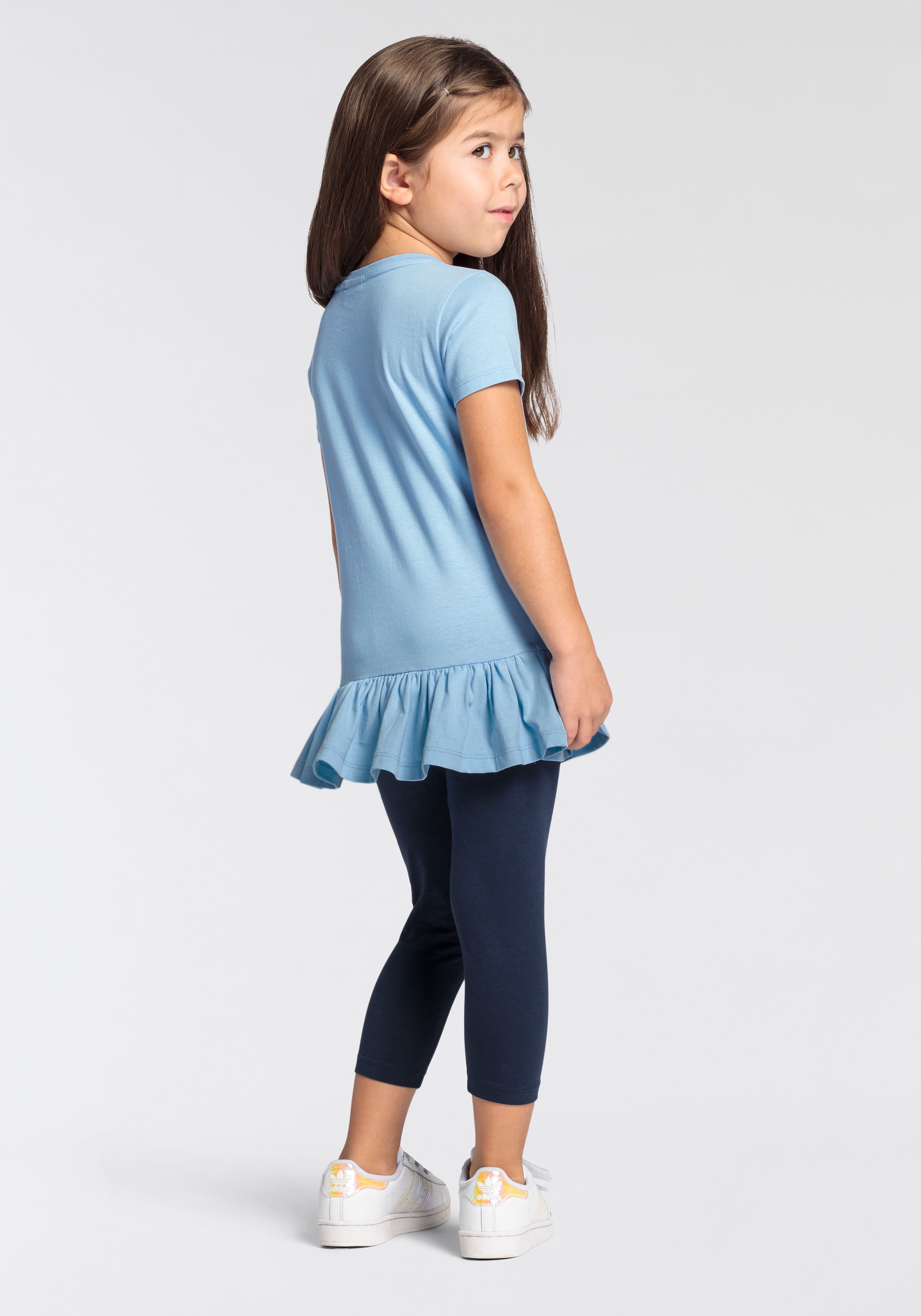 KIDSWORLD Shirt & Leggings »EINHORN«, mit Rüschen und Einhorndruck für kleine Mädchen